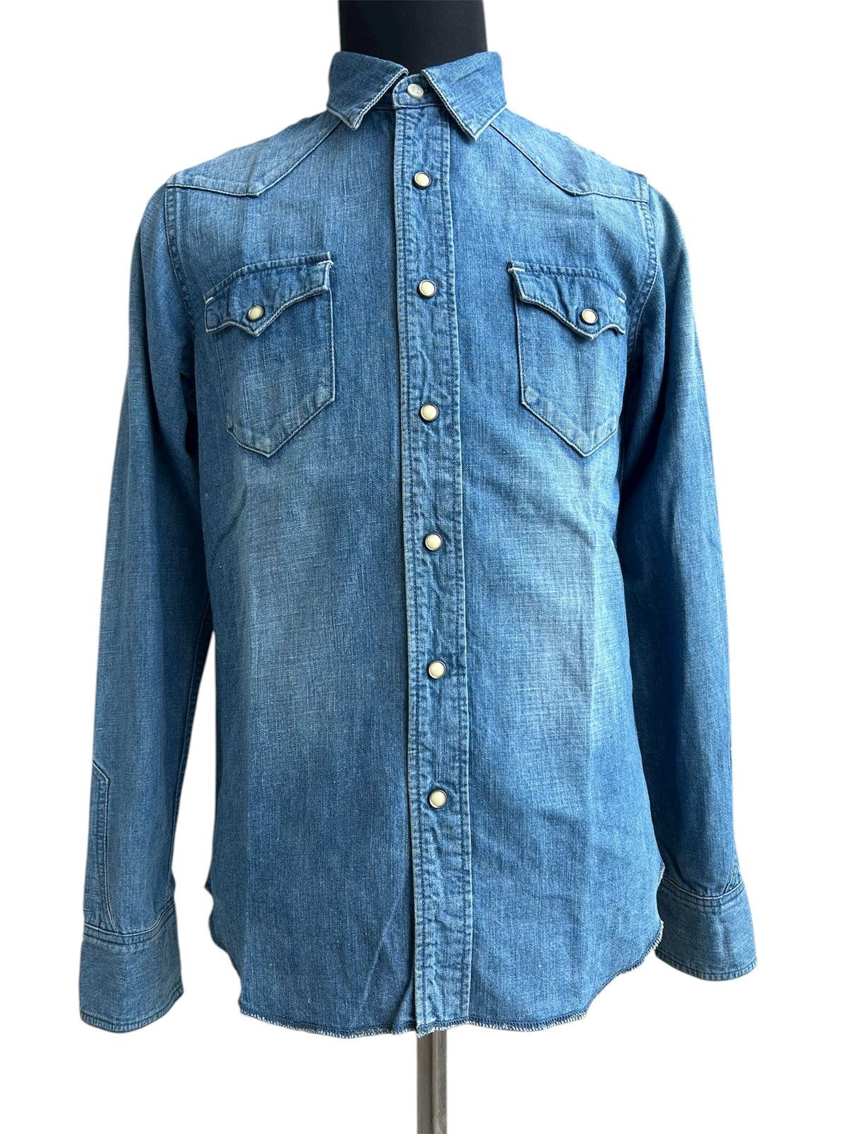 *A VONTADE Selvedge Denim Western Shirt Size US M / EU 48-50 / 2 - 1 Thumbnail
