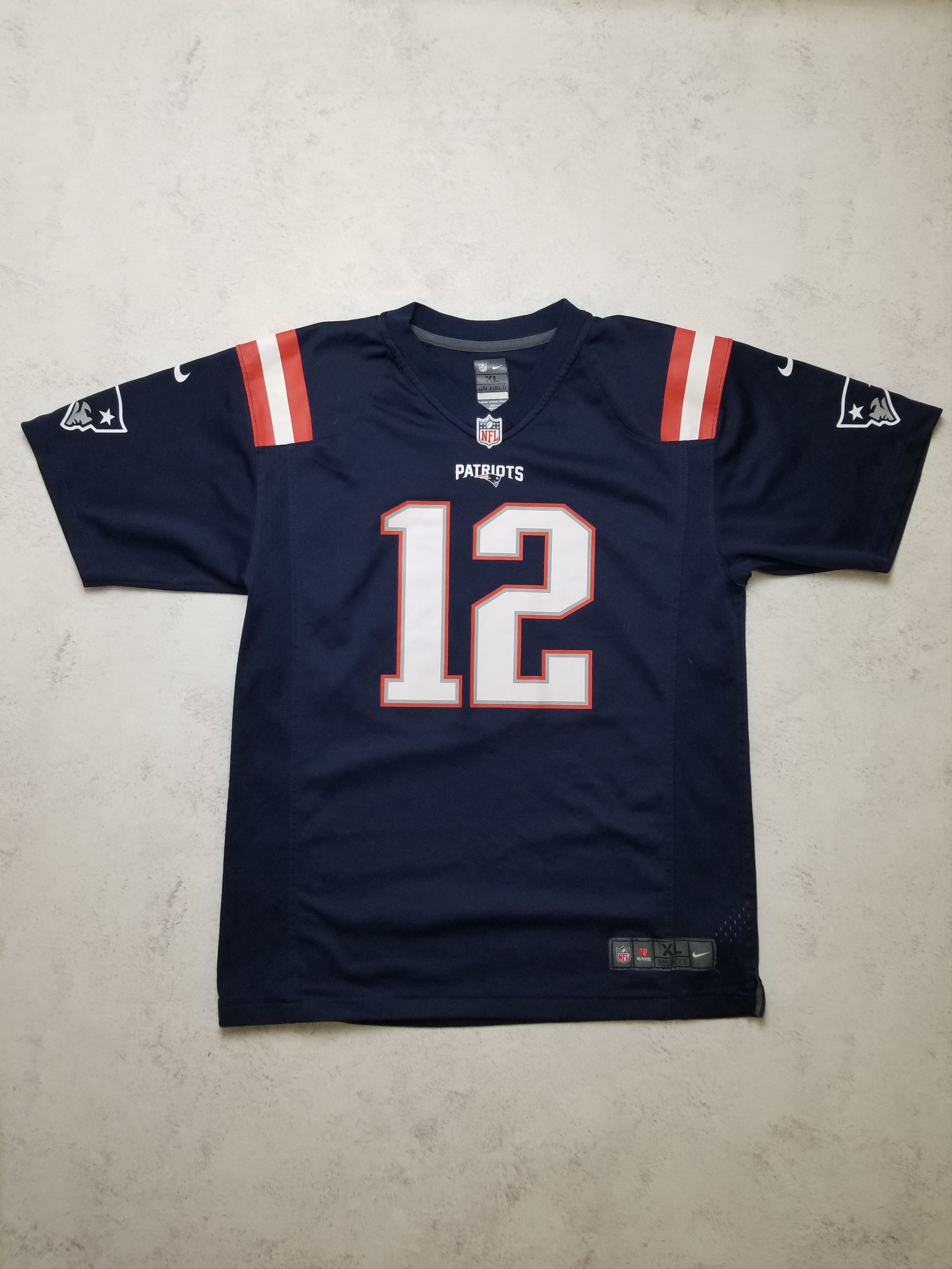 Nike Nike Tom Brady #12 New England Patriots NFL Jersey Youth XL Size US XS / EU 42 / 0 - 2 Thumbnail