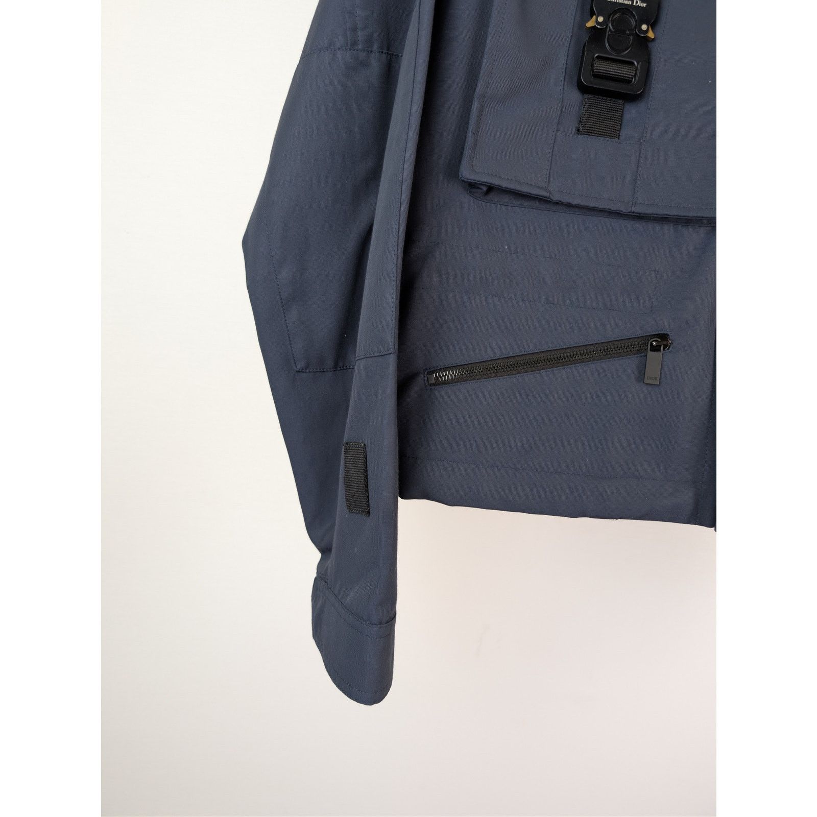 Dior o1rshd1 2019 Buckle Accented Bomber Jacket in Navy Blue Size US M / EU 48-50 / 2 - 6 Thumbnail