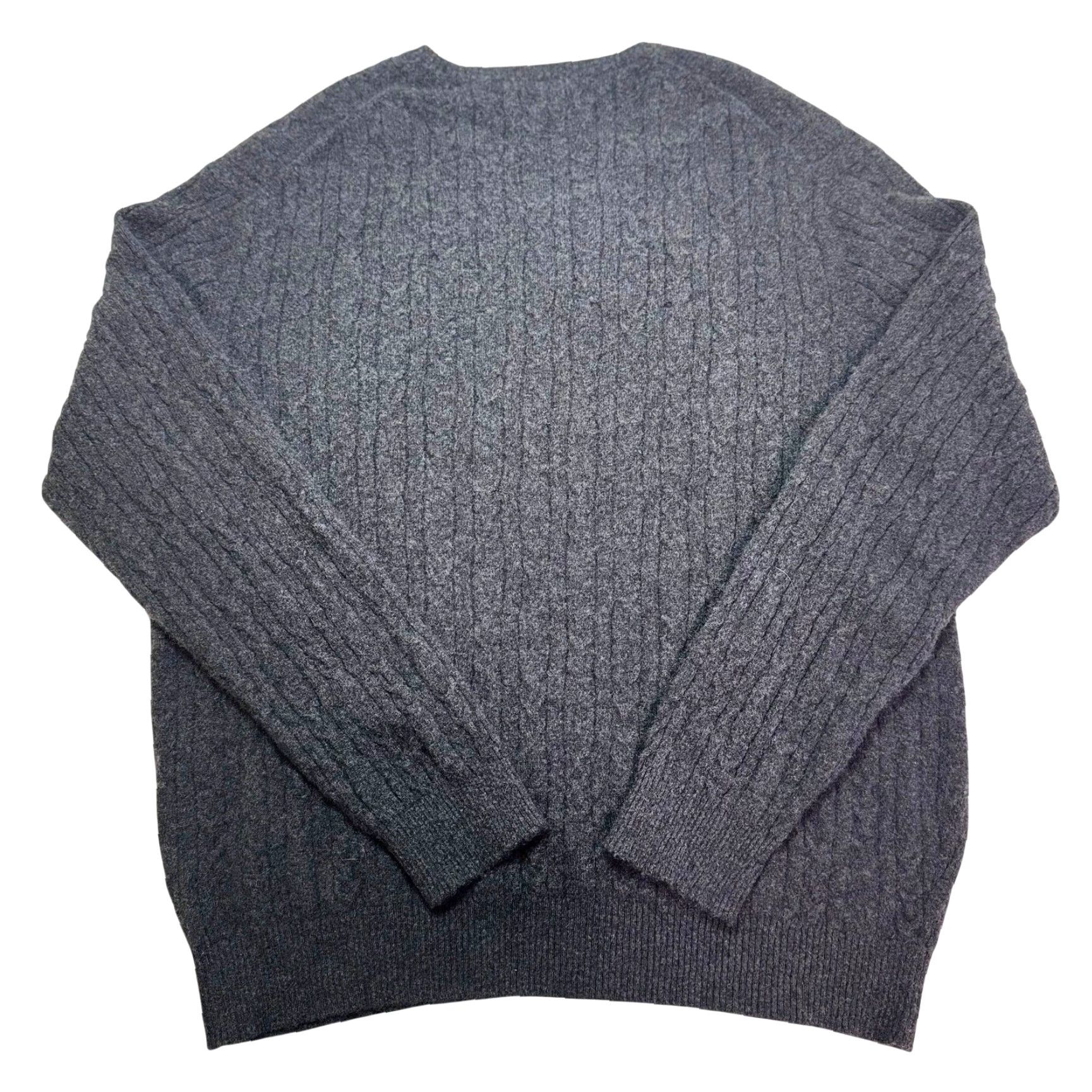 Tasso Elba Tasso Elba Sweater XL Gray 100% Cashmere Knit V-Neck Pullover Casual Mens Regular Size US XL / EU 56 / 4 - 2 Thumbnail