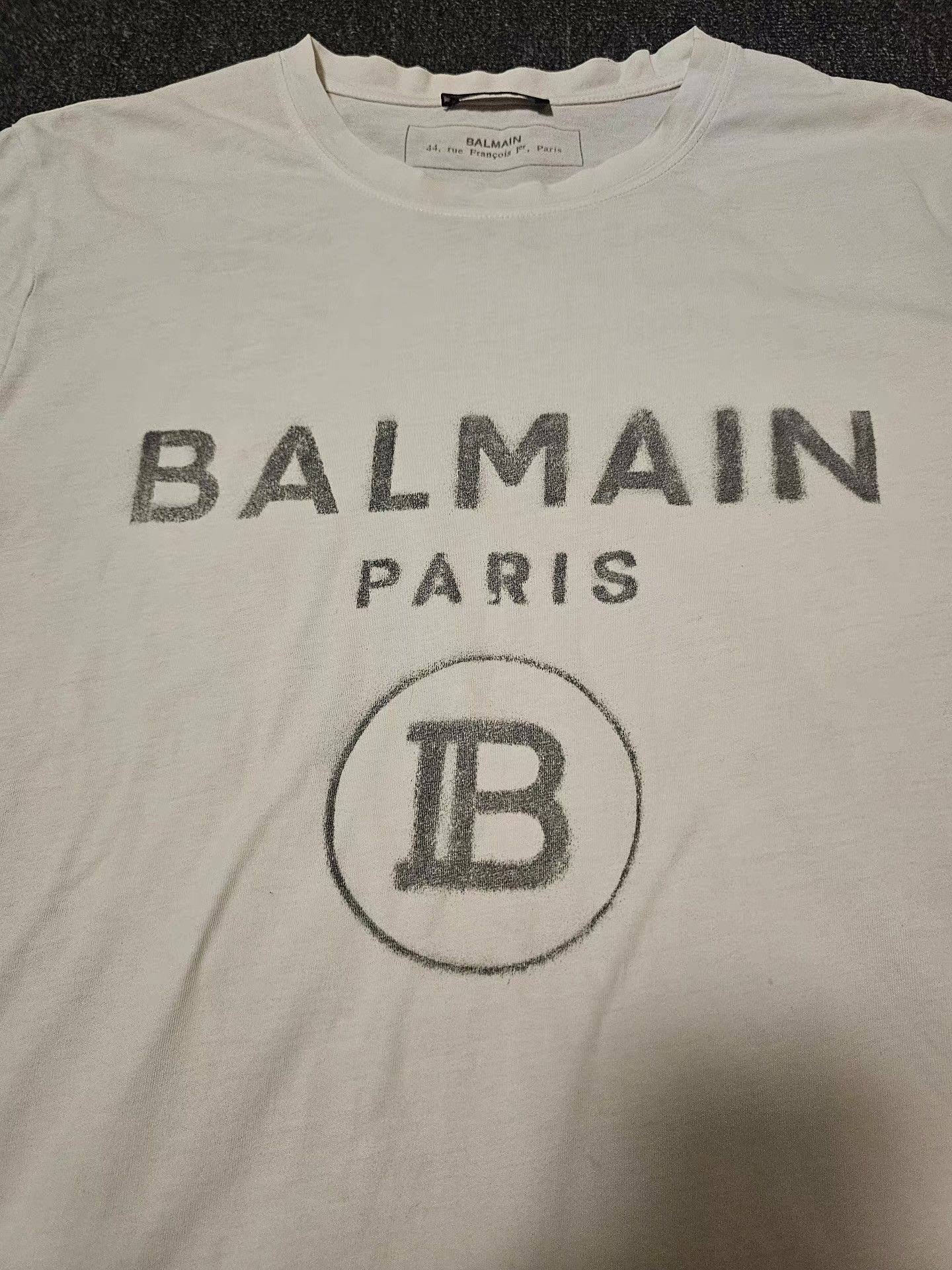 Balmain Balmain white short-sleeve T-shirt Size US M / EU 48-50 / 2 - 2 Thumbnail