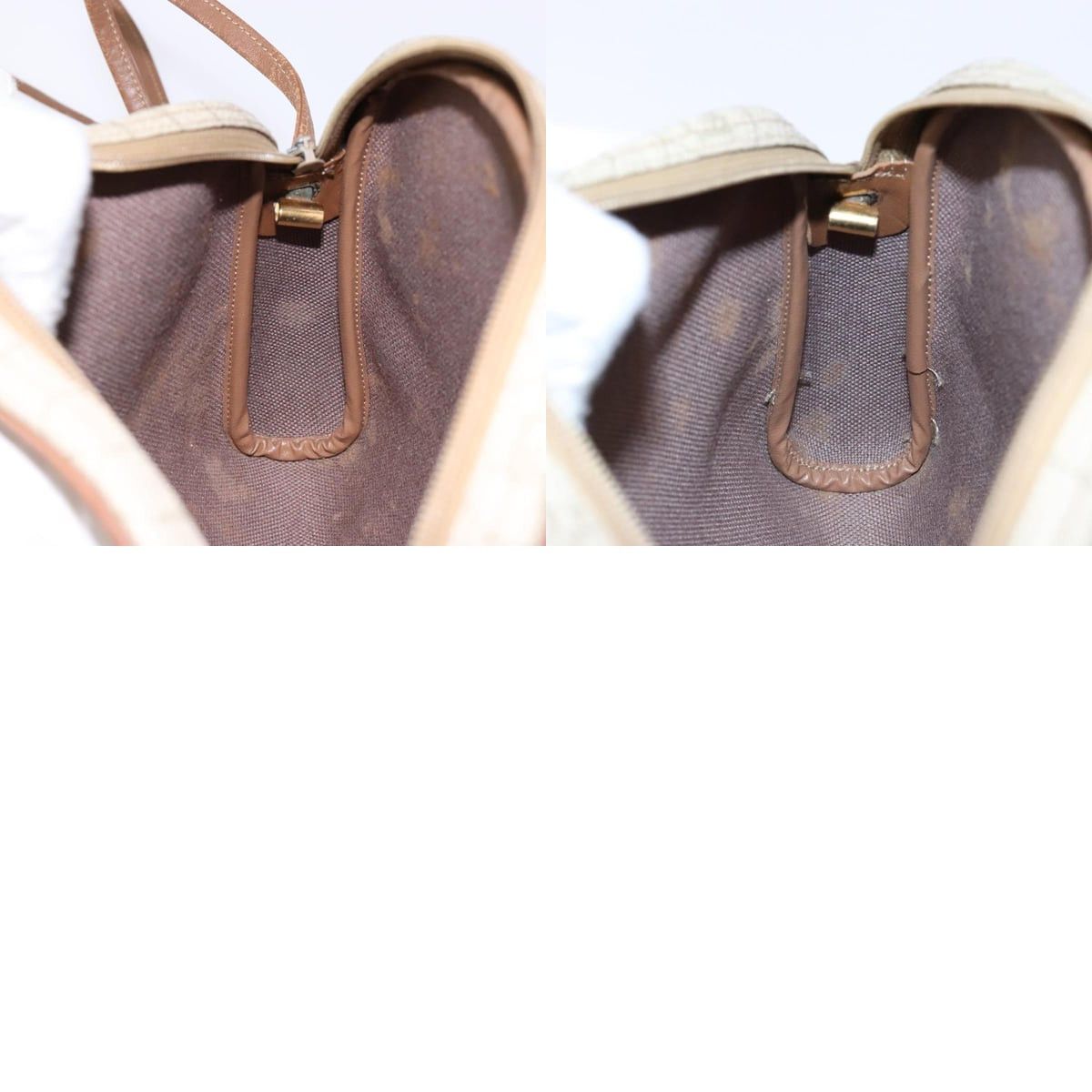 Dior DIOR Honeycomb Canvas Shoulder Bag Pvc Beige Gold Size ONE SIZE - 12 Thumbnail