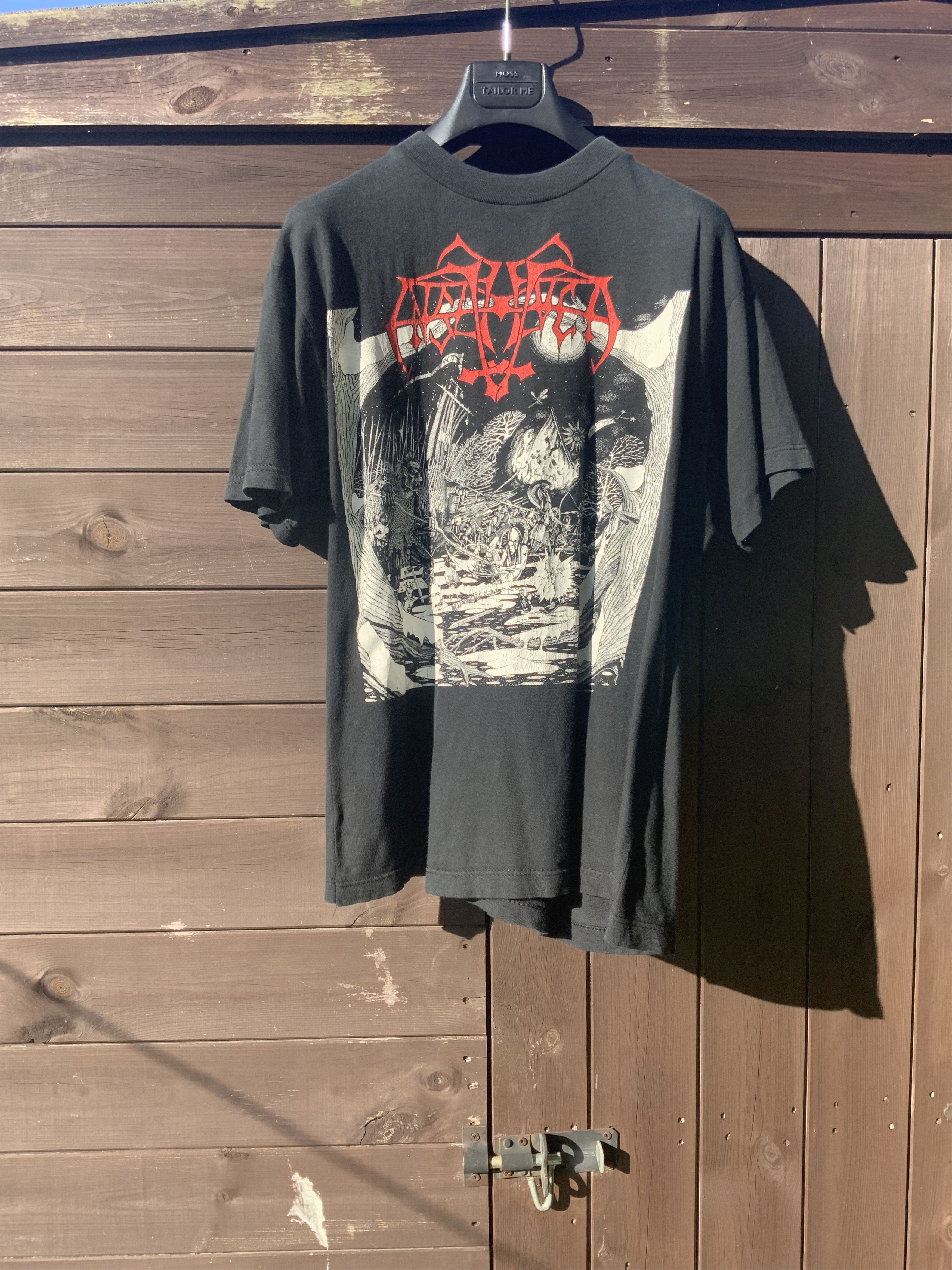 Vintage Very Rare Original 1993 Enslaved Hordanes Land shirt Size US XL / EU 56 / 4 - 8 Thumbnail