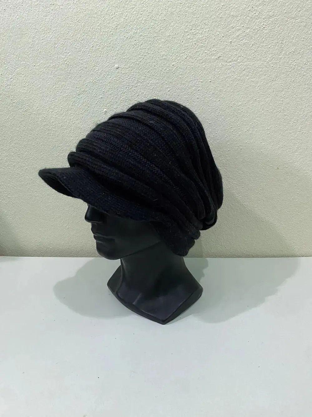 Japanese Brand Hang Over Turban Style Visor Beanie Hat Size ONE SIZE - 2 Thumbnail