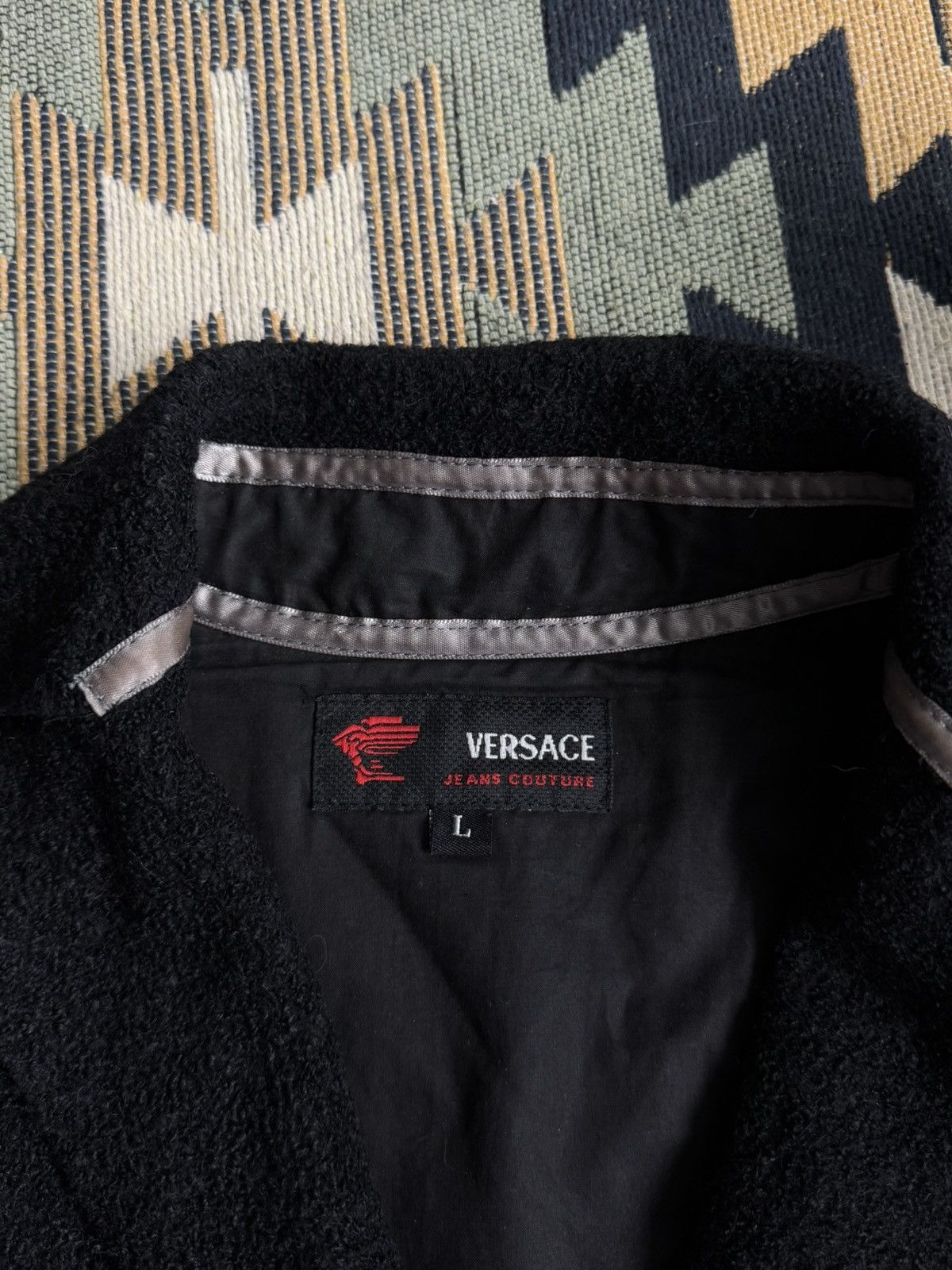 Versace Jeans Couture Vintage Versace Jeans Couture Avant-Garde Wool Blazer Size L / US 10 / IT 46 - 15 Thumbnail