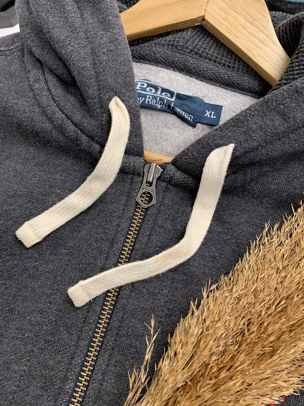 Ralph Lauren × Vintage Vintage 90’s Ralph Lauren Heavy Cotton Zip Hoodie Size US XL / EU 56 / 4 - 12 Thumbnail
