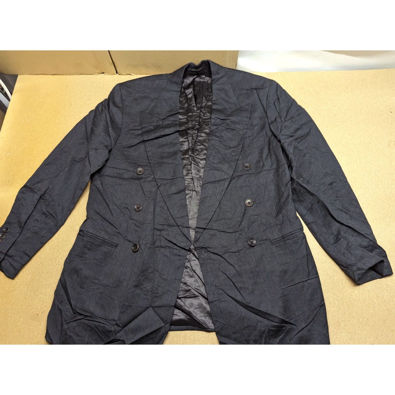 Hugo Boss VINTAGE Hugo Boss Blazer Jacket Mens 48 Wool Black Size 48R - 2 Thumbnail