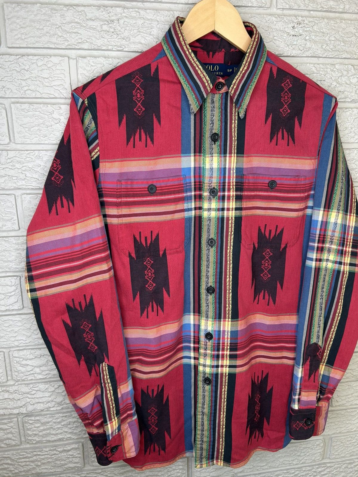 Polo Ralph Lauren Polo Ralph Lauren Travis Scott Aztec Button Up Size US S / EU 44-46 / 1 - 4 Thumbnail