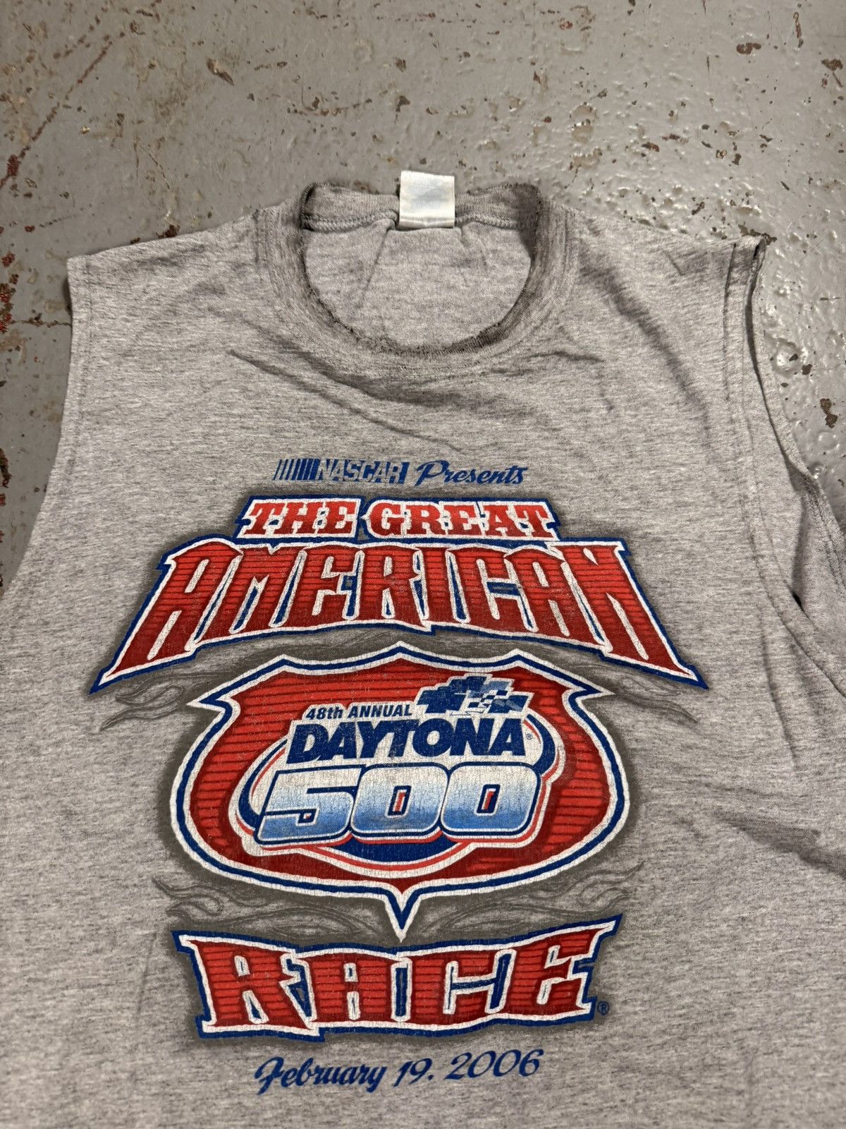 NASCAR Vintage Daytona 500 Nascar Cutoff Tee 2006 Size US L / EU 52-54 / 3 - 4 Thumbnail
