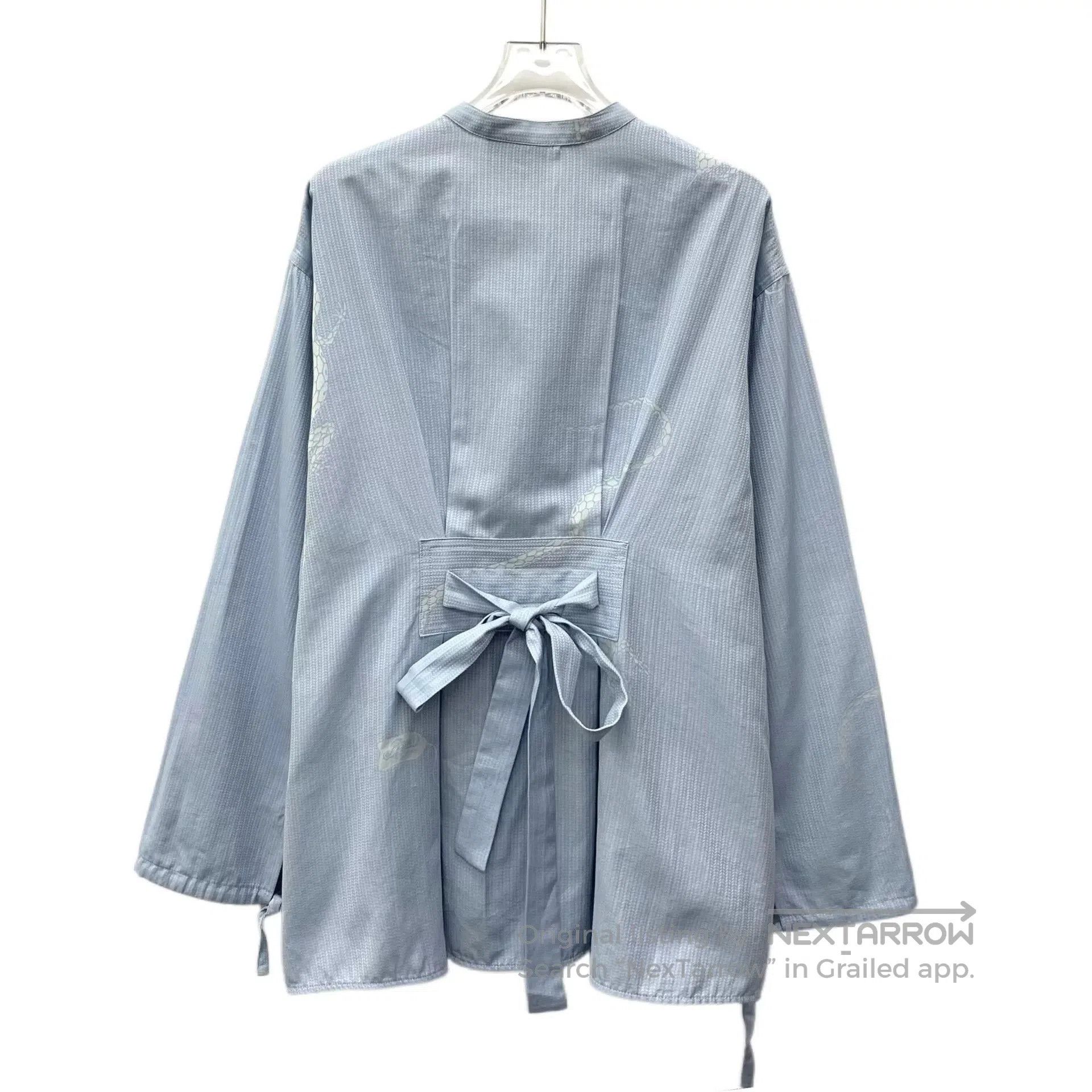 Loewe light blue lizard patterned long sleeve shirt. Size US XXS / EU 40 - 2 Thumbnail