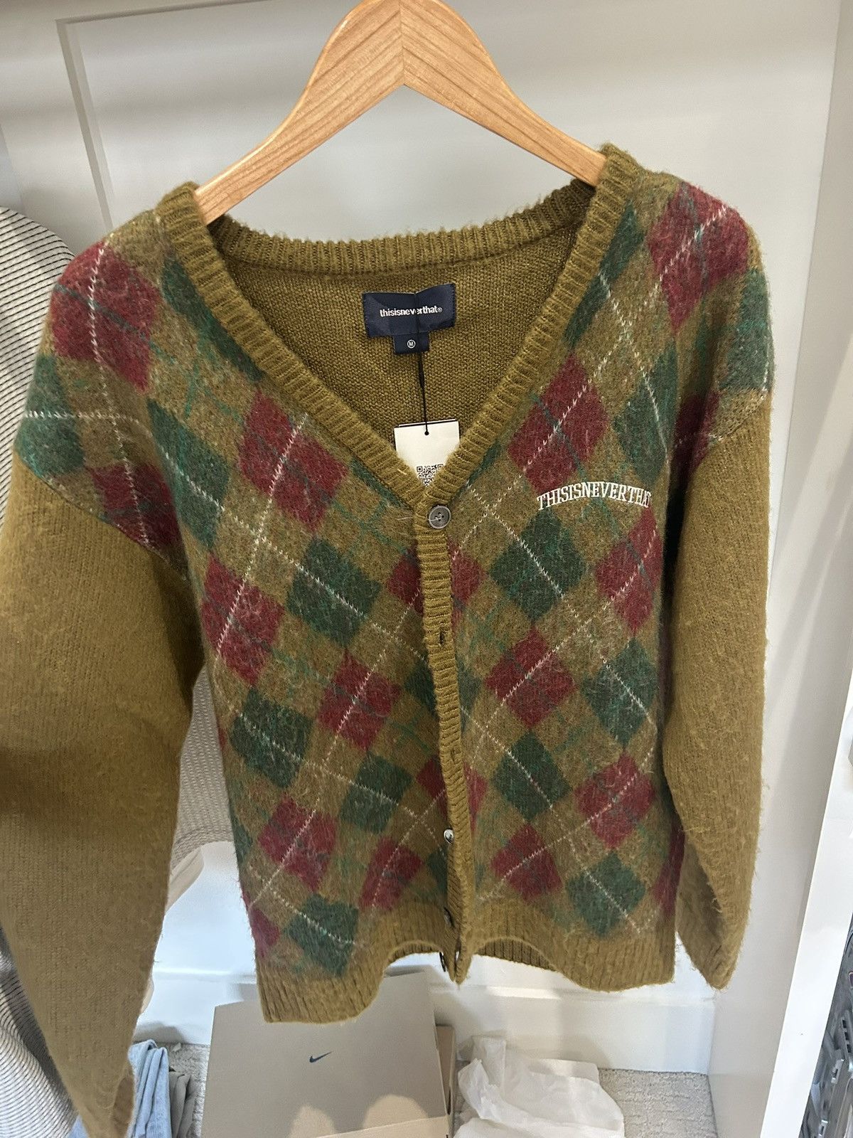 thisisneverthat Argyle Cardigan Size US M / EU 48-50 / 2 - 3 Thumbnail