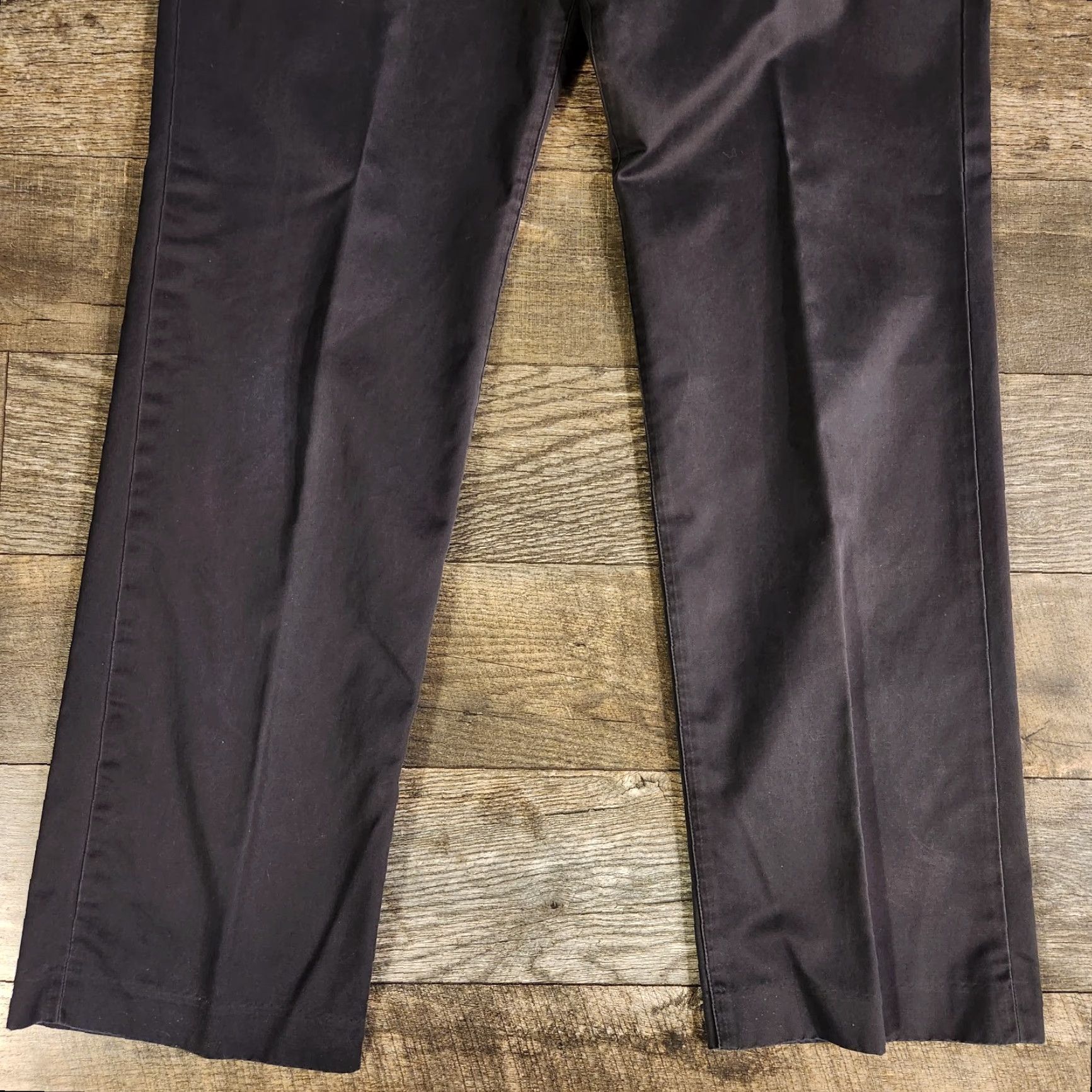 Bonobos Bonobos Tuesday Pants Mens 33x32 Black Flat Front Chino Stretch Slim Straight Size US 33 - 2 Thumbnail