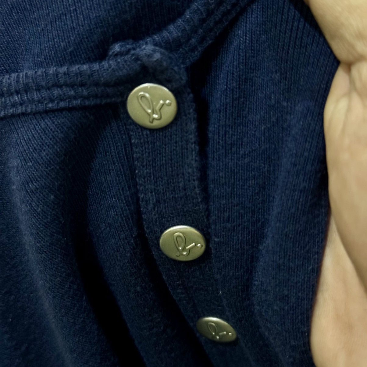 agnes b. Agnès b. Navy Blue Snap Cardigan Made in France Size 2 Size M / US 6-8 / IT 42-44 - 8 Thumbnail
