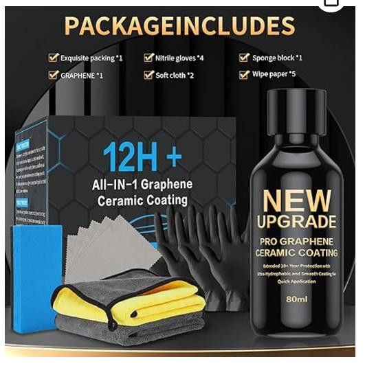 NBDN Nobrandedon Graphene Ceramic Coating 12H Kit 10+ Year, Anti-Corrosion Size ONE SIZE - 6 Thumbnail