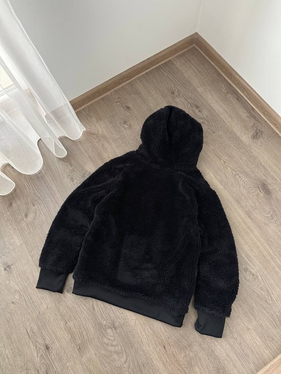 Nike × Nike ACG × Vintage Vintage Nike Sherpa Black Ninja Fleece Hoodie Size M / US 6-8 / IT 42-44 - 13 Thumbnail