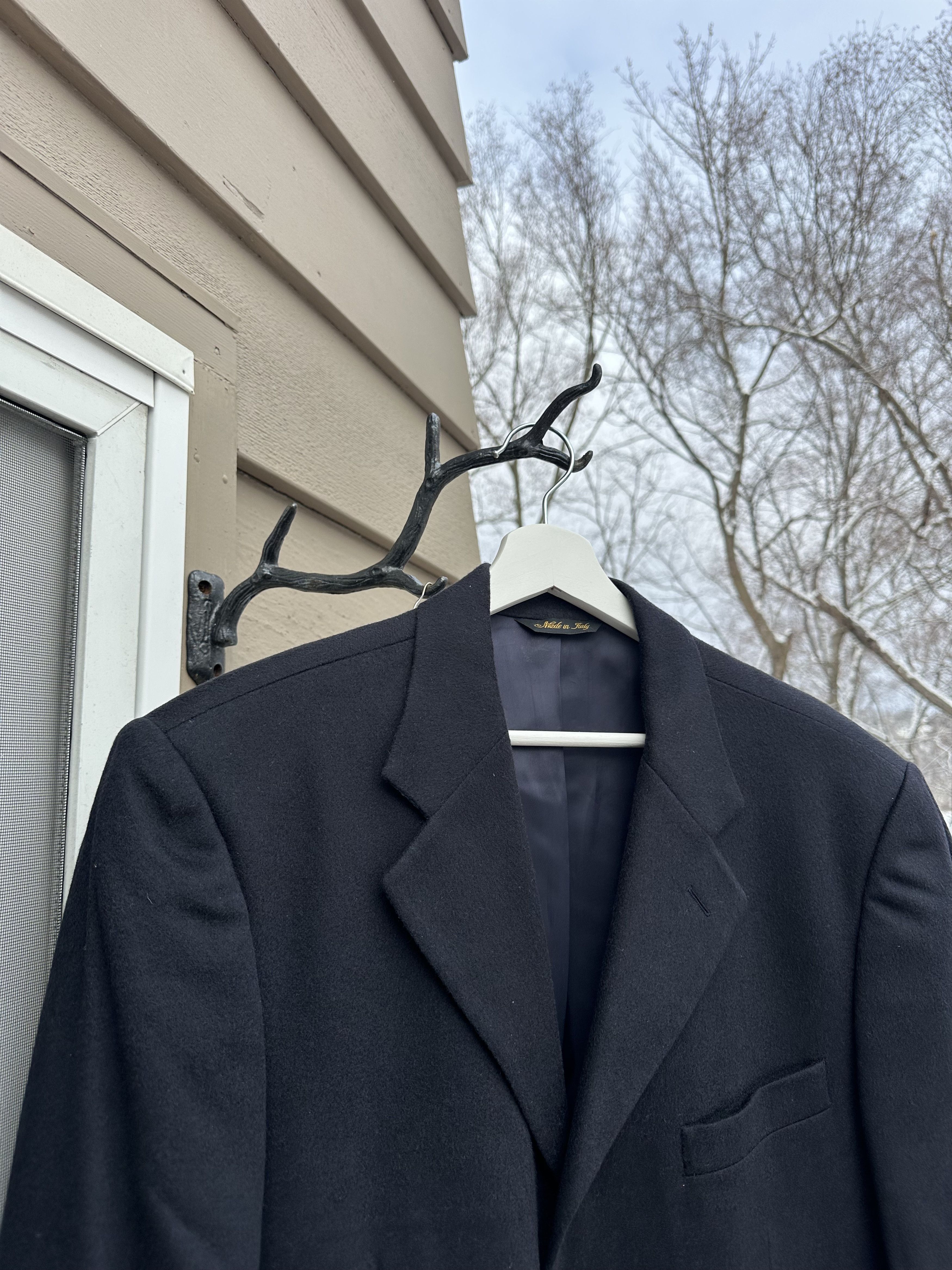 Vintage Vintage Luxury Men’s Blazer Louis Dell'Olio Cashmere Size 50S - 1 Thumbnail
