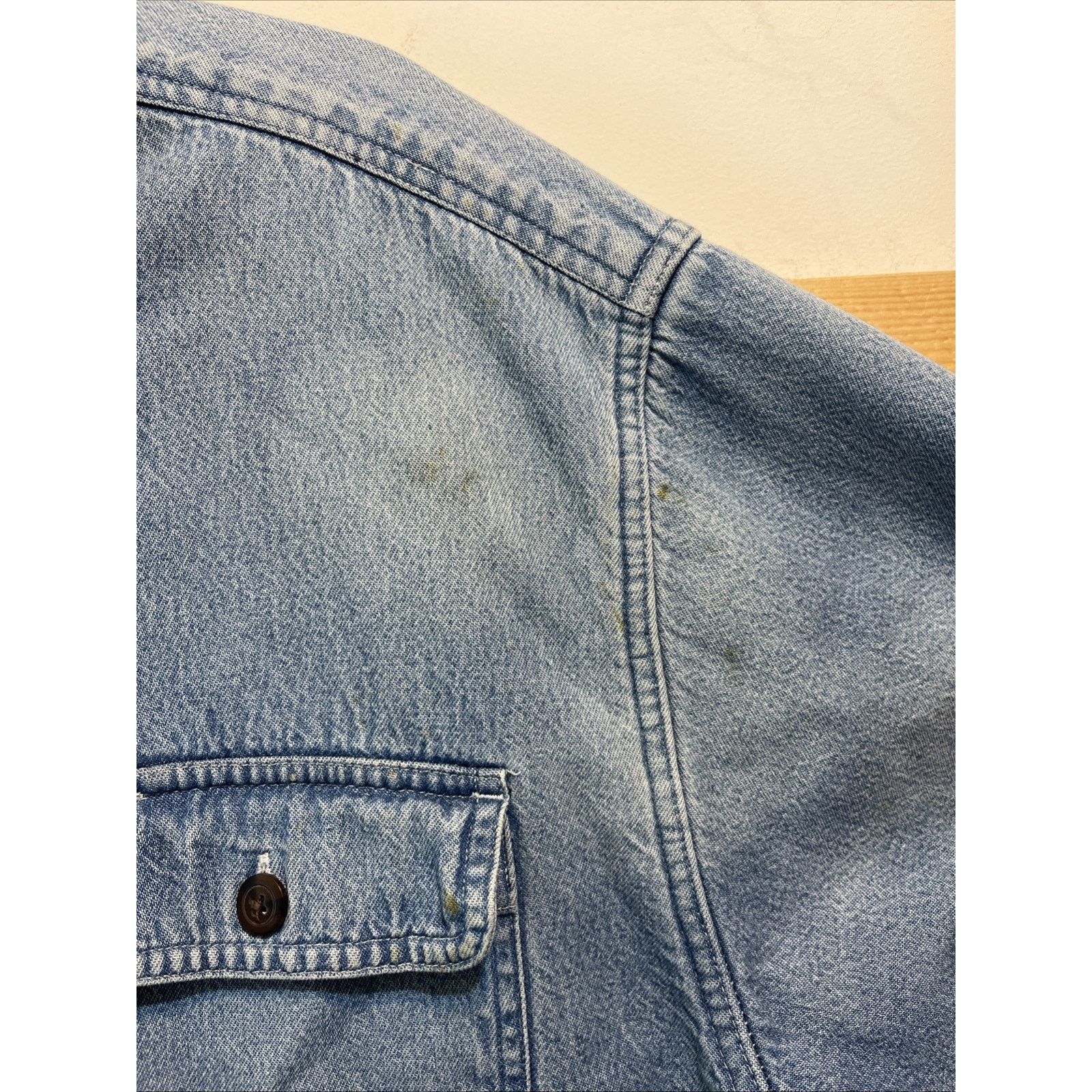 Puritan Puritan Men's L 42/44 Blue Cotton Denim Fleece Lined Shacket Size US L / EU 52-54 / 3 - 11 Thumbnail