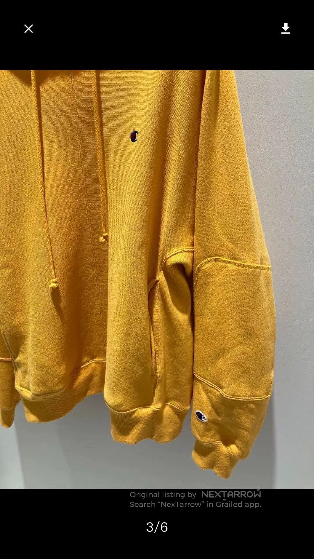 N.Hoolywood Champion Collaboration Yellow Hoodie. Size US L / EU 52-54 / 3 - 3 Thumbnail