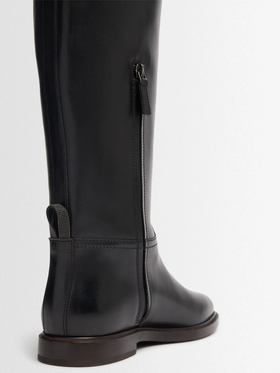 Brunello Cucinelli BRUNELLO CUCINELLI $2300 Black Leather Boots New/Auth Size US 8 / IT 38 - 4 Thumbnail
