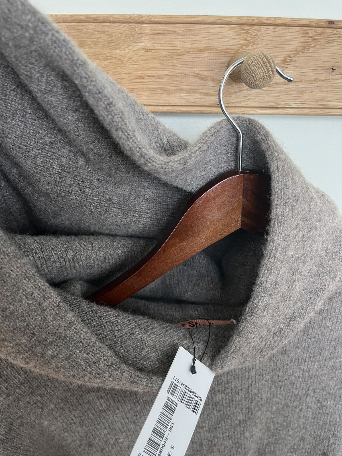 Acne Studios Acne Studios Grey/Beige cashmere/wool hooded sweater Size US S / EU 44-46 / 1 - 2 Thumbnail