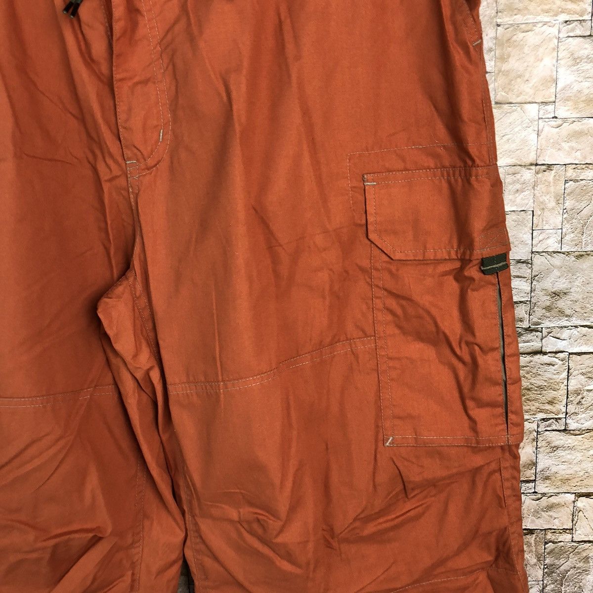 Japanese Brand Scommesso Orange Cargo Multipocket Pants #A580 Size US 33 - 7 Thumbnail