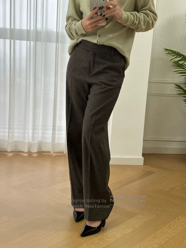 Loro Piana Loro Piana Cashmere Silk Blended Colorful Suit Pencil Pant Size 37" - 6 Thumbnail