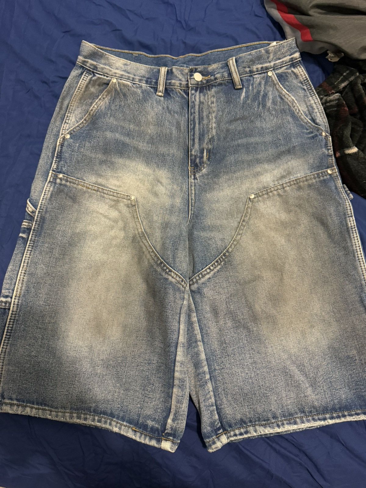 Denim jorts streetwear pants