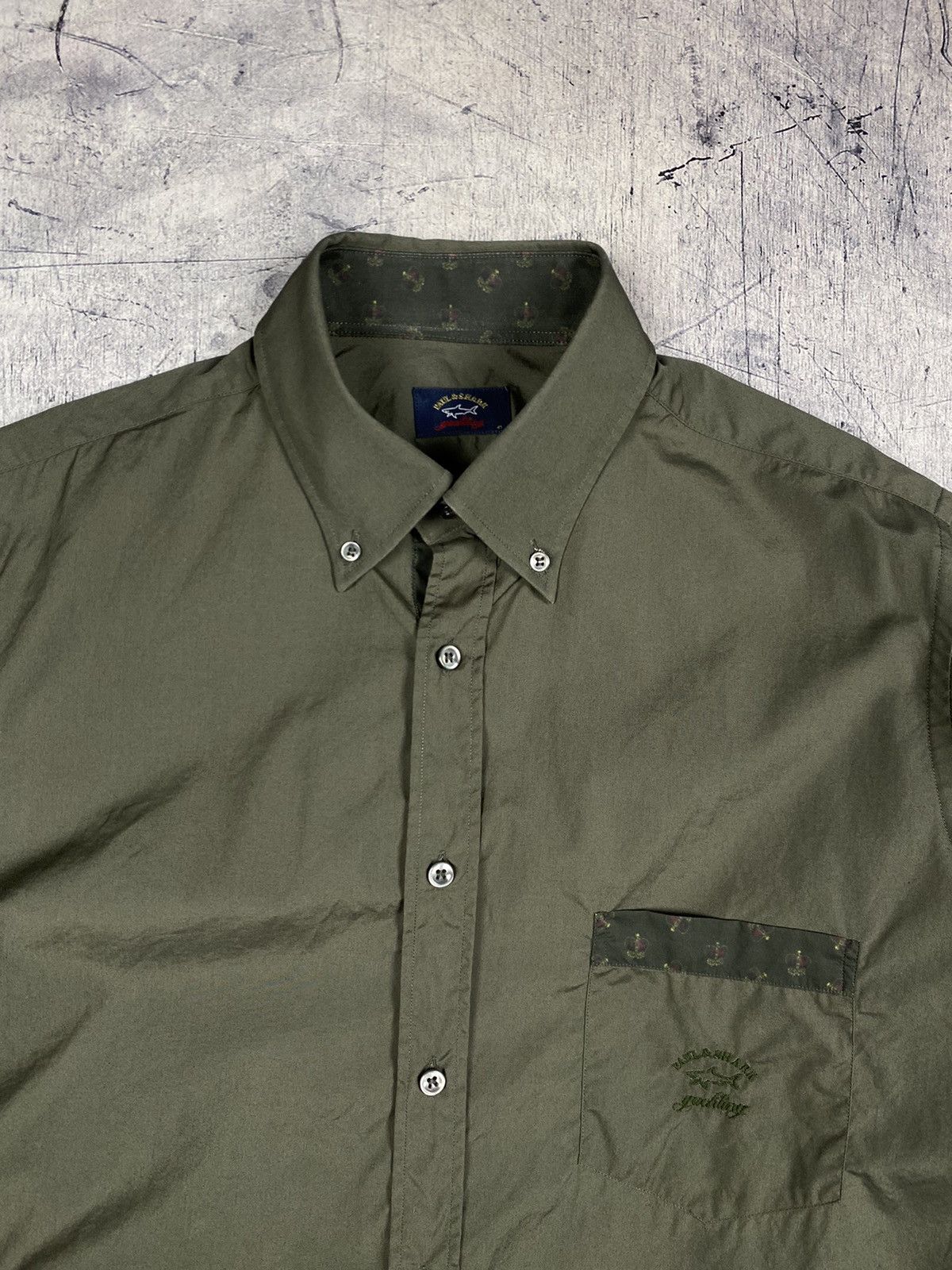 Paul & Shark × Vintage Vintage Paul Shark Designer Button Up Shirt Size US L / EU 52-54 / 3 - 7 Thumbnail