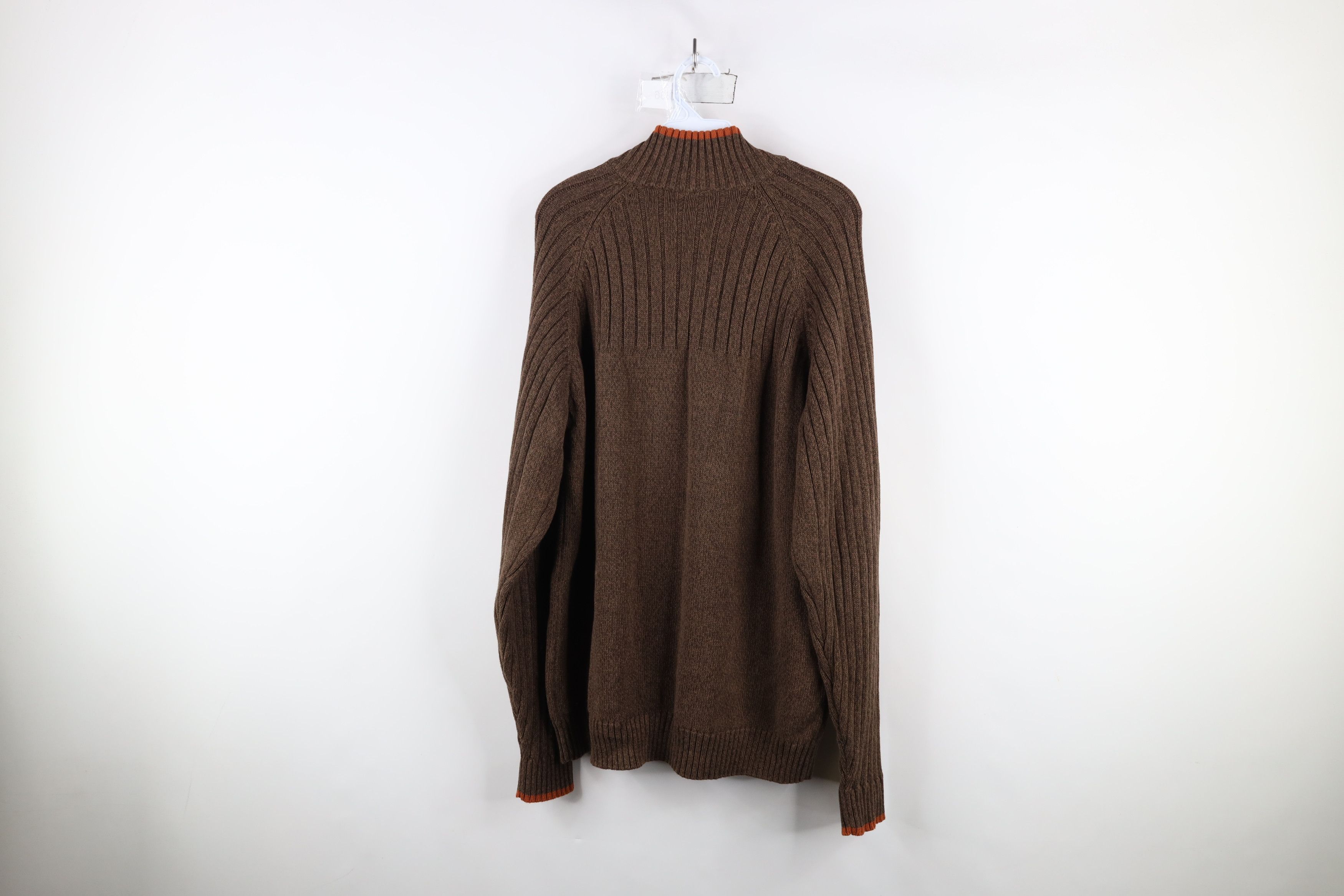 Columbia × Vintage Vintage 90s Y2K Columbia Ribbed Half Zip Pullover Sweater Size US L / EU 52-54 / 3 - 10 Thumbnail