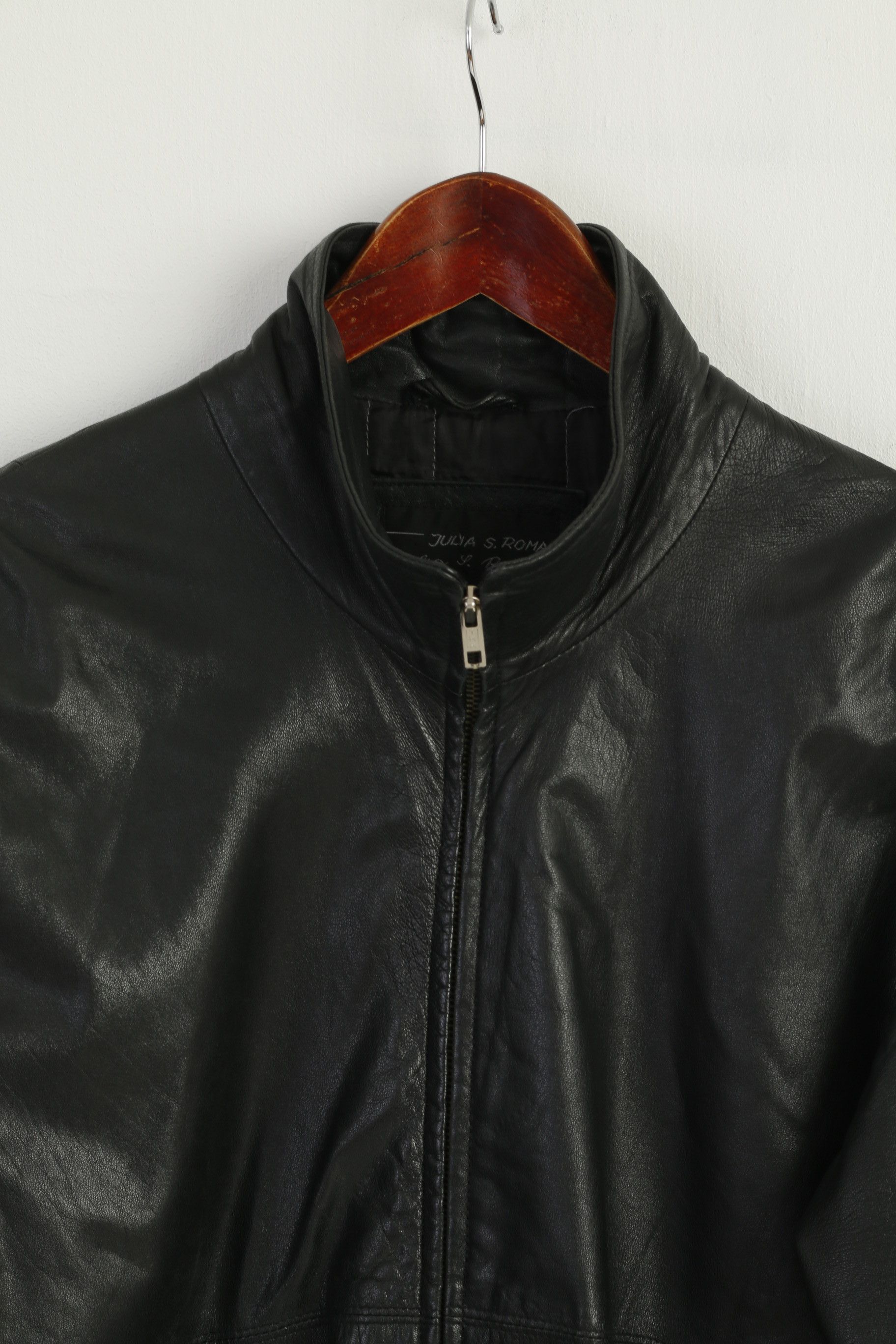 Vintage Julia S. Roma Women 42 L Jacket Vintage Black 7791 Size L / US 10 / IT 46 - 3 Thumbnail
