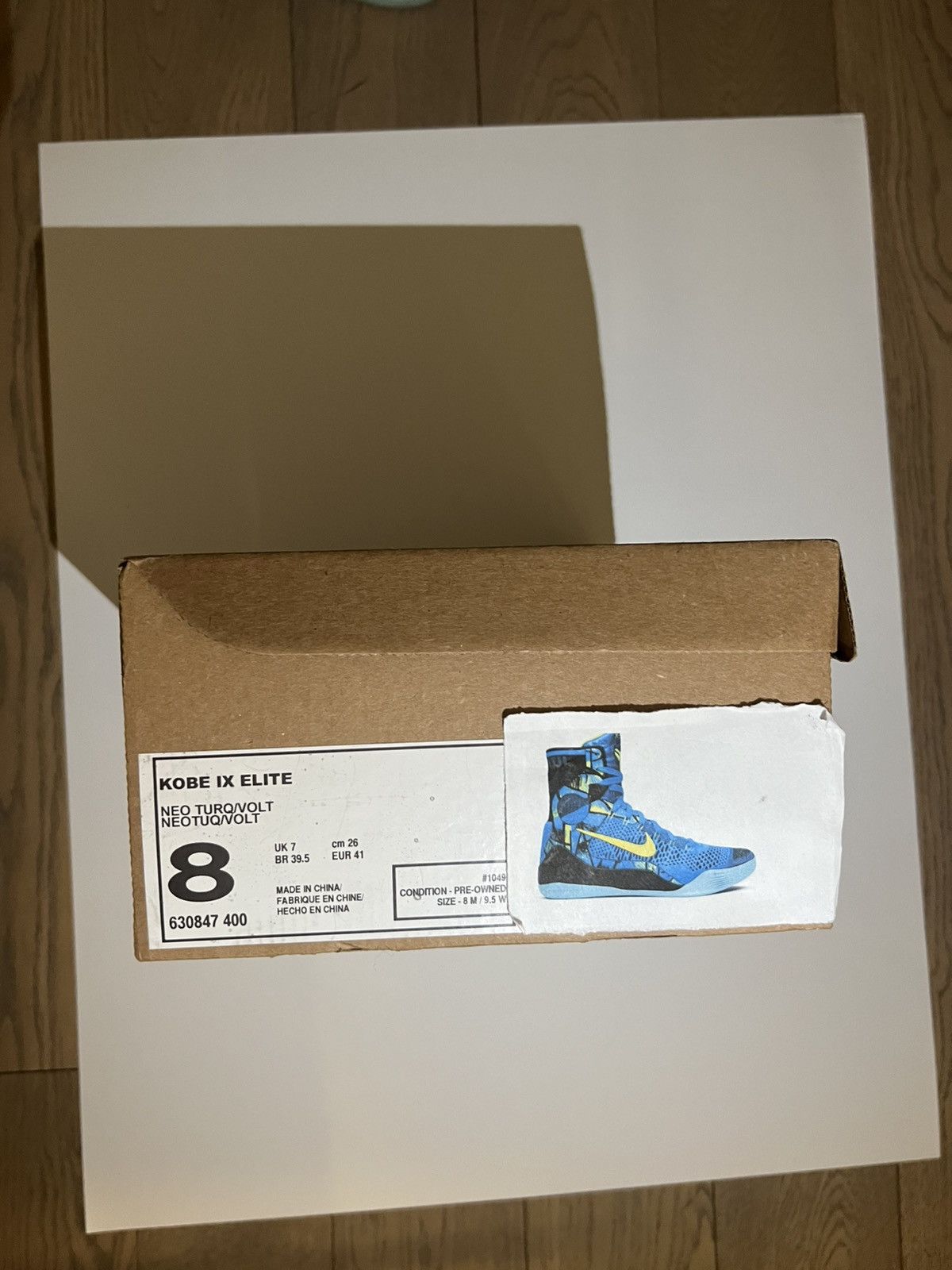 Nike Size 8- Nike Kobe 9 IX elite perspective Neo Turo Volt Size US 8 / EU 41 - 8 Thumbnail