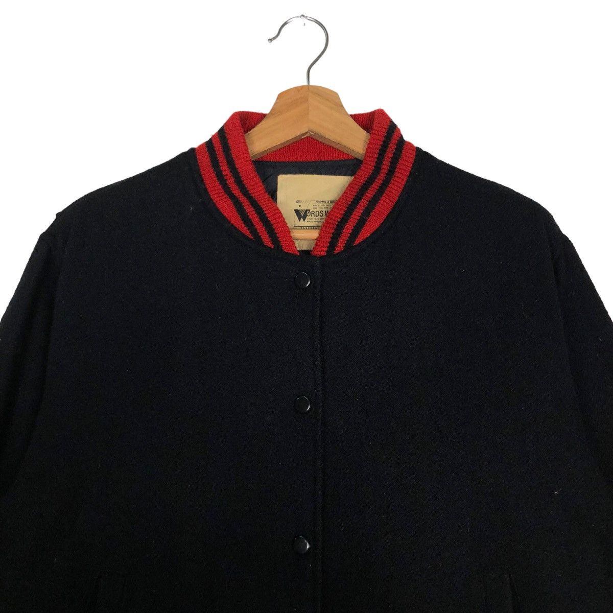 Vintage 🔥90’s Vintage Varsity Jacket Words Worth Japan Issey Miyake Size US L / EU 52-54 / 3 - 3 Thumbnail
