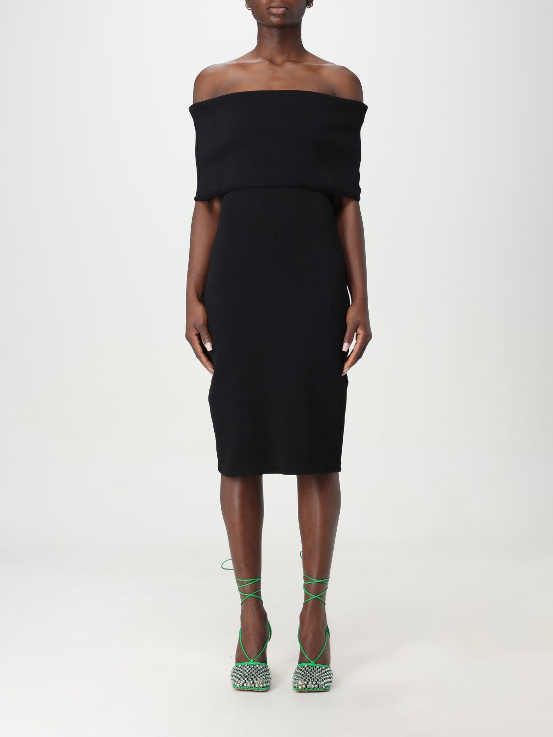 image of Bottega Veneta Dress Woman Black, Women's (Size Medium)