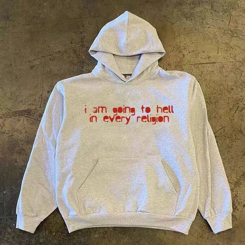 Japanese Brand × Vintage Street fashion retro loose letter print hoodie Size US L / EU 52-54 / 3 - 2 Thumbnail