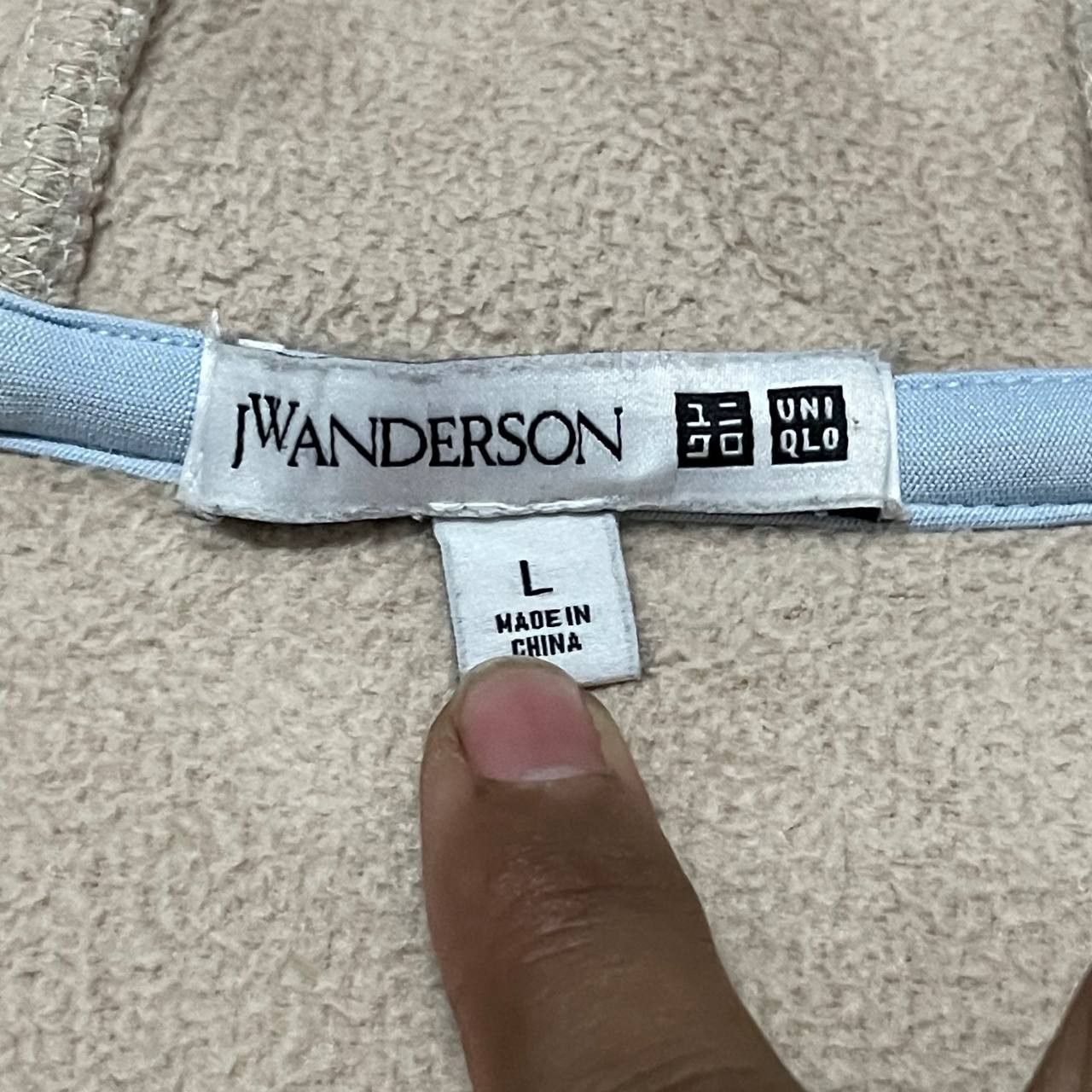 JW Anderson × Uniqlo J.W.Anderson Uniqlo Fleece Zipper Hooded Jacket Size US L / EU 52-54 / 3 - 7 Thumbnail