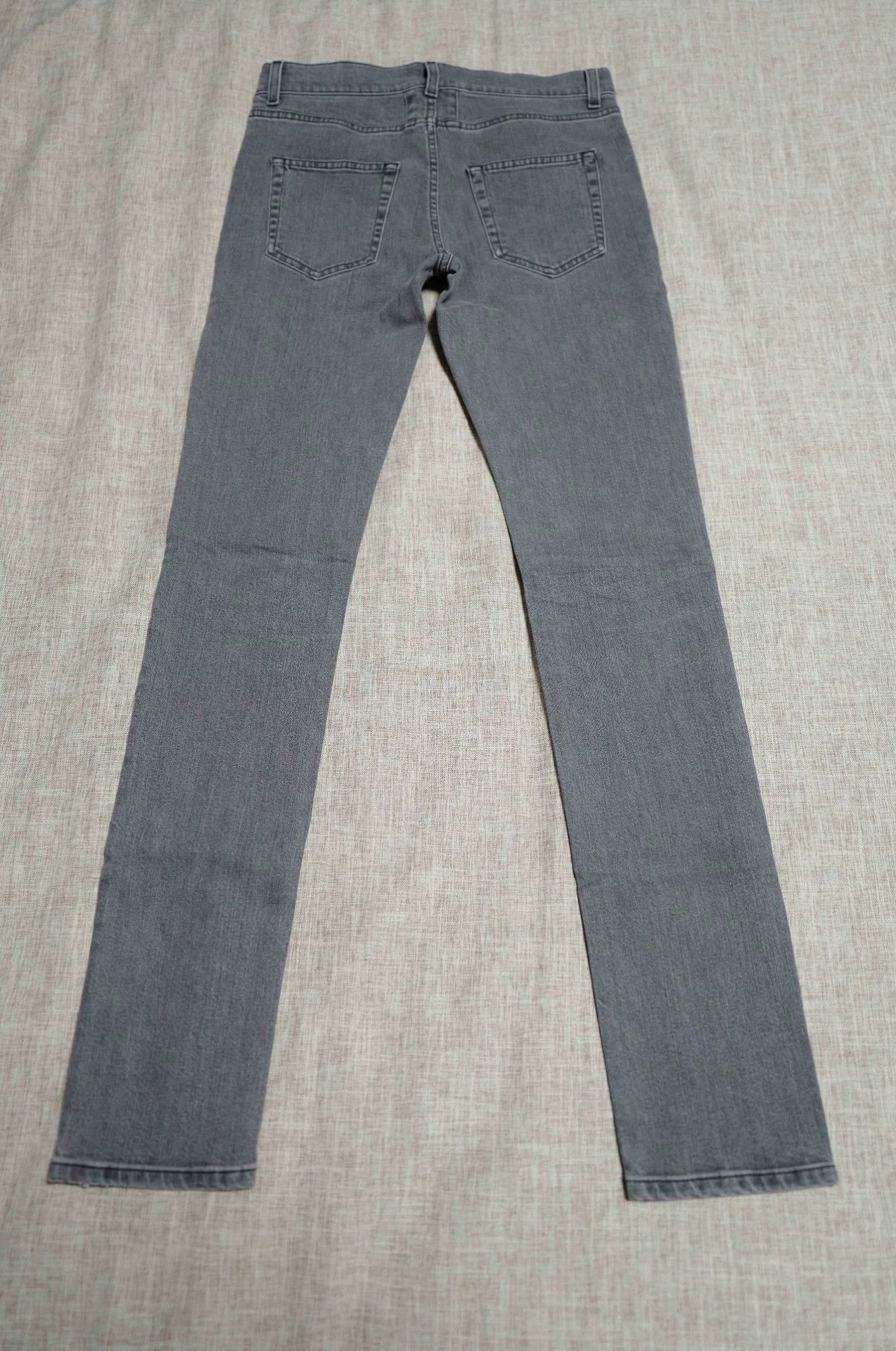 Saint Laurent Paris SLP 15AW Gray Washed Distressed D02 Jeans 30 Size US 30 / EU 46 - 2 Thumbnail