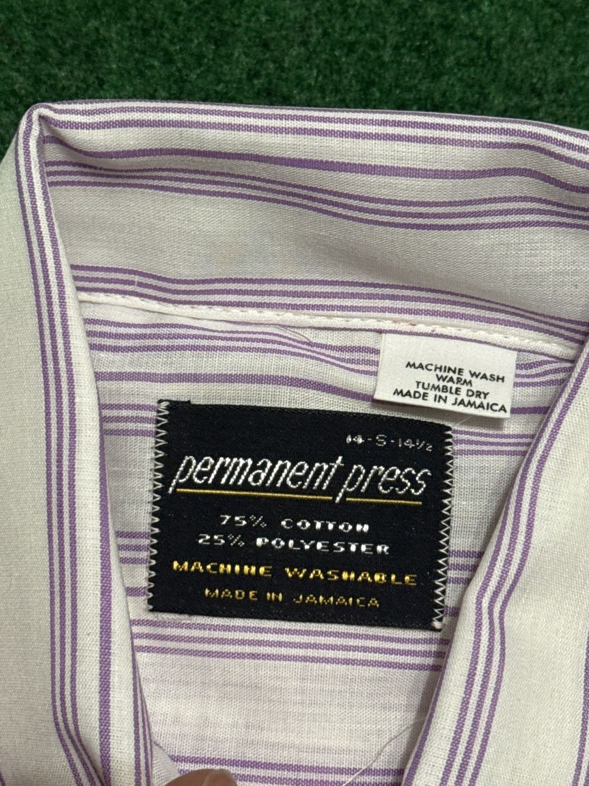 Vintage Vintage 70s Button Up Short Sleeve Striped Medium Shirt Size US M / EU 48-50 / 2 - 2 Thumbnail