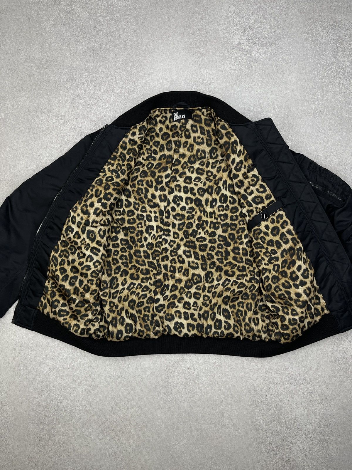 The Kooples Women The Kooples Bomber M1 Black Leopard Jacket Size M / US 6-8 / IT 42-44 - 7 Thumbnail