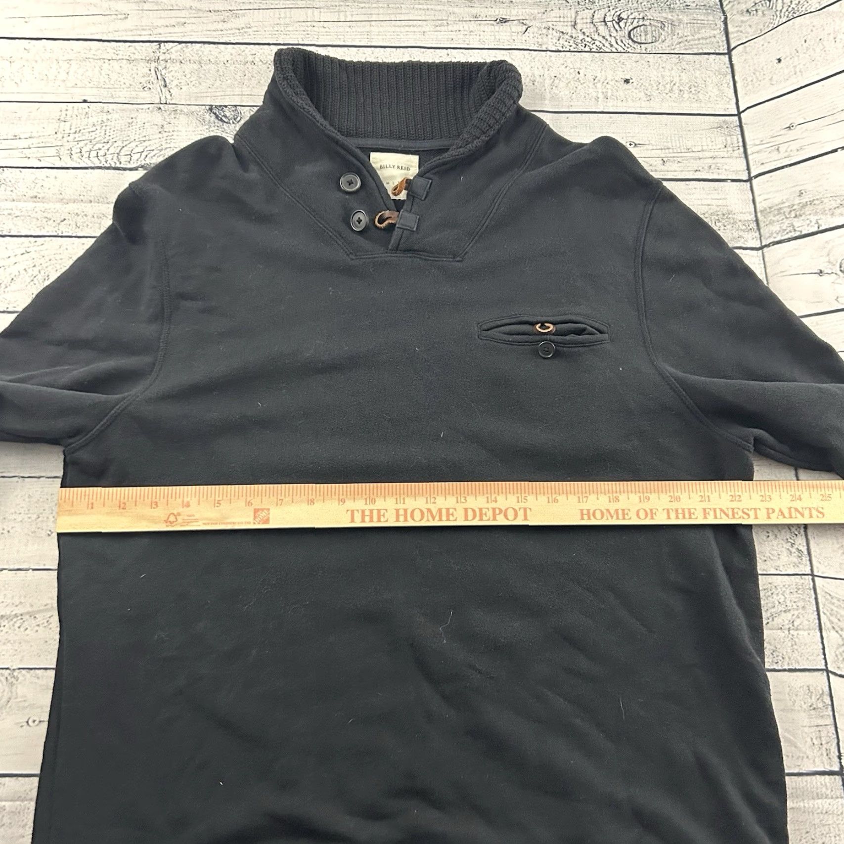 Billy Reid Billy Reid Cowl Neck Pullover Sweater Men's XXL Black Size US XXL / EU 58 / 5 - 5 Thumbnail