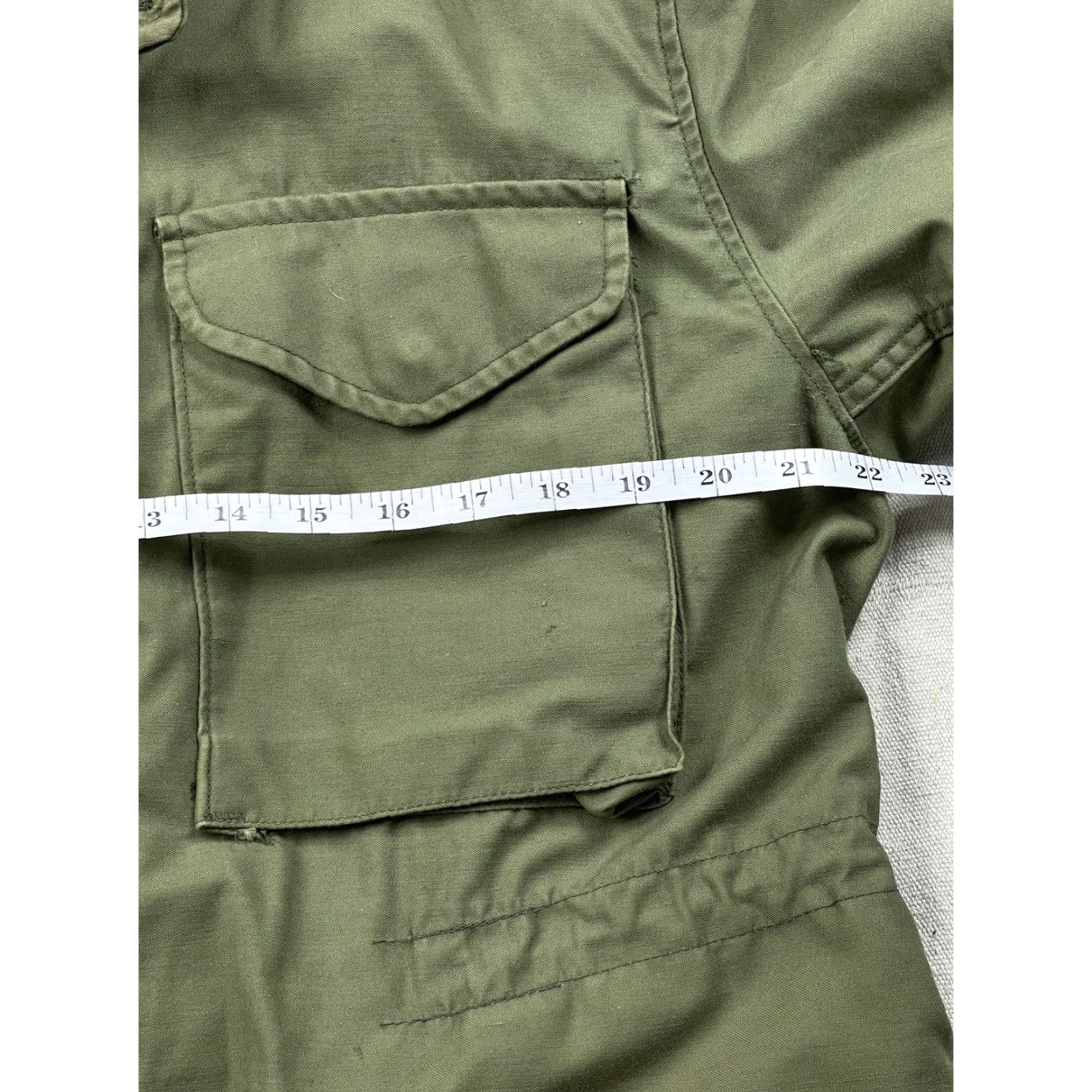 Vintage VINTAGE Army Military Jacket Green Canvas Lined Field Coat M Men Mid-Length Militaria Decade Militaria Mens Coat Size US M / EU 48-50 / 2 - 6 Thumbnail