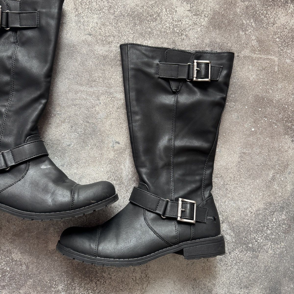 If Six Was Nine Avant Garde Vintage Strap Details Faux Leather Boots Size US 8 / IT 38 - 6 Thumbnail