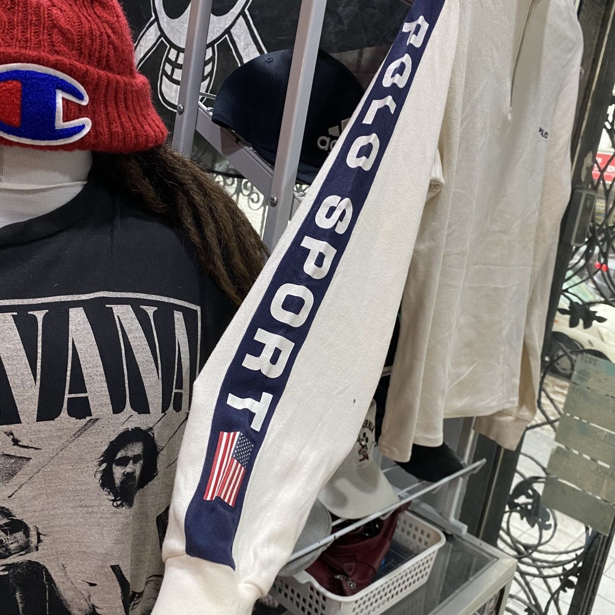 Polo Ralph Lauren × Ralph Lauren × Vintage VINTAGE POLO SPORT SIDE TAPE HALF ZIP SWEATER Size US S / EU 44-46 / 1 - 11 Thumbnail