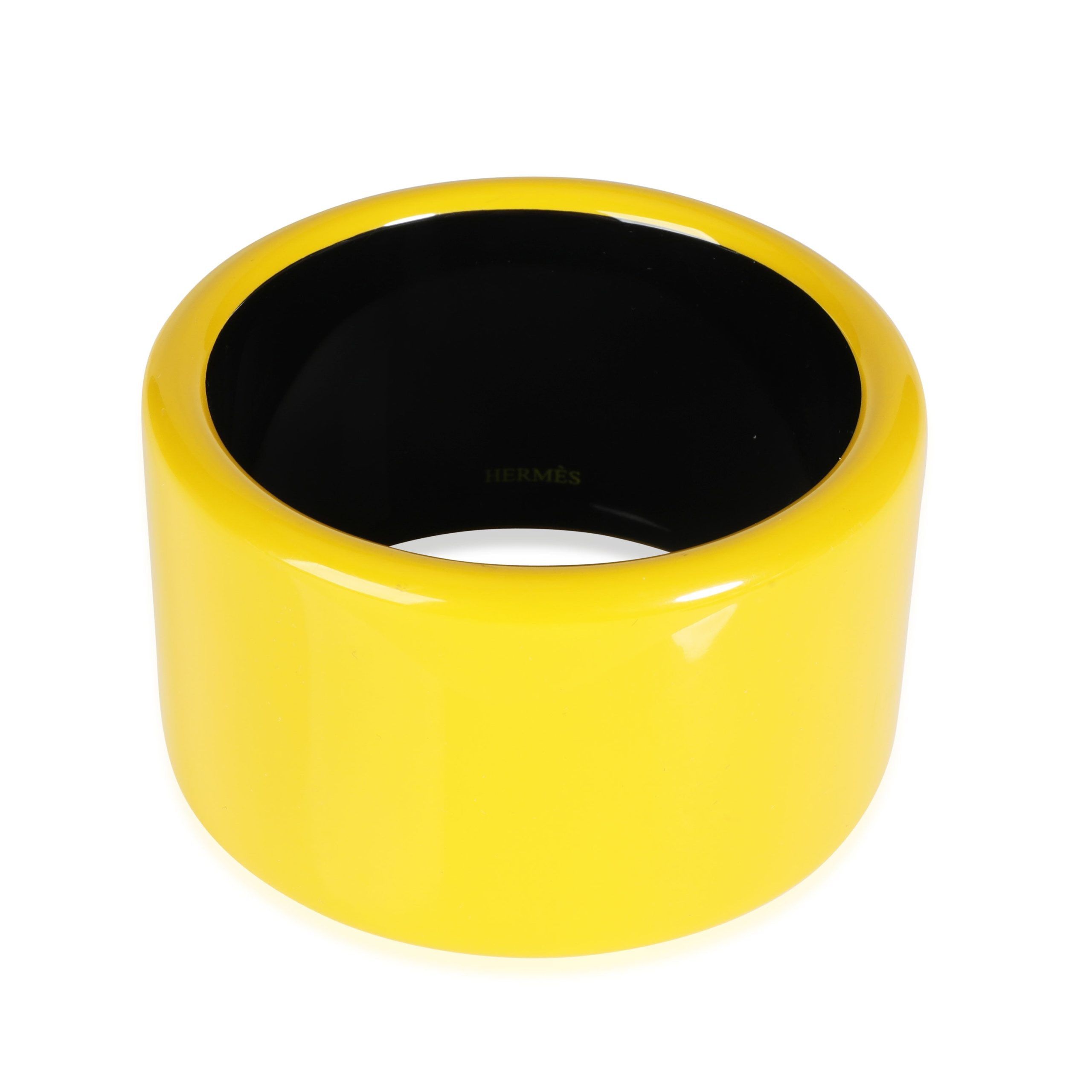 Hermes Hermès Assam 2" Wide Yellow Bangle Size ONE SIZE - 1 Thumbnail
