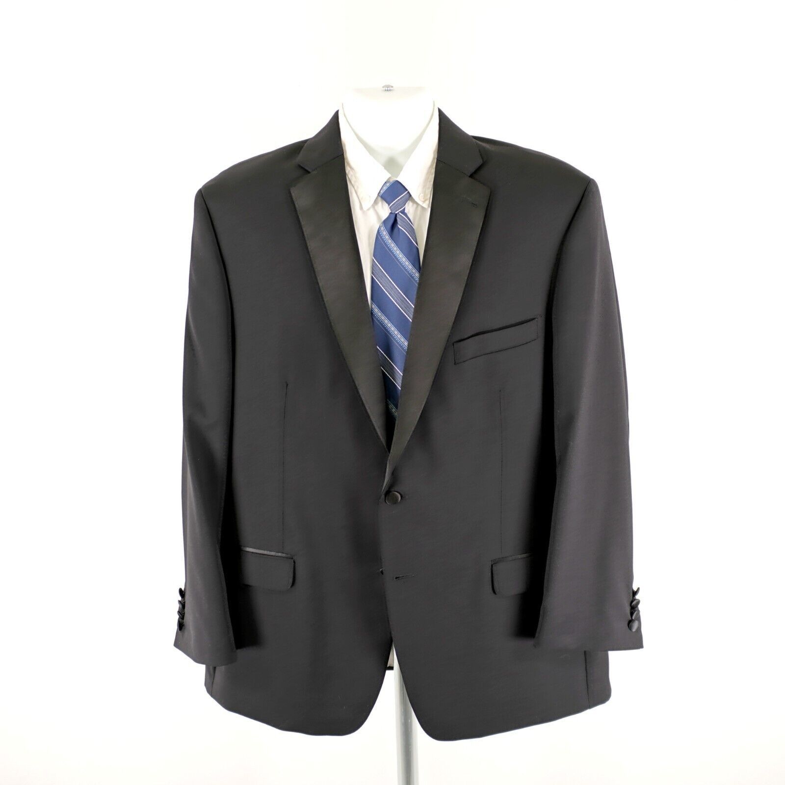 Calvin Klein Calvin Klein Wool Black 2 Felt Button 2 Piece Tuxedo 44R 41/ Size 44R - 10 Thumbnail