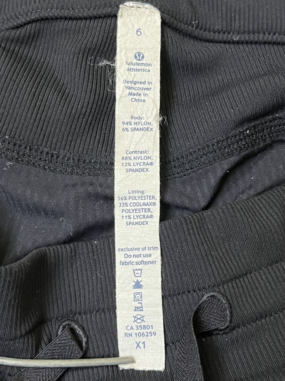 Lululemon Nice🔥LULULEMON ATHLETICA dark blue striped running pants Size 34" / US 12 / IT 48 - 16 Thumbnail