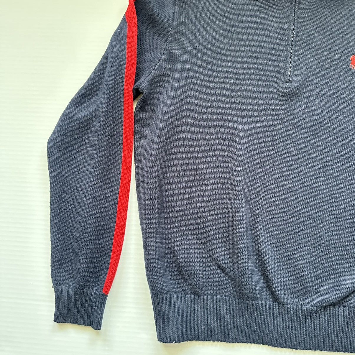 Polo Ralph Lauren Polo Ralph Lauren Navy Red Pullover Sweater Large Vintage Size US L / EU 52-54 / 3 - 11 Thumbnail