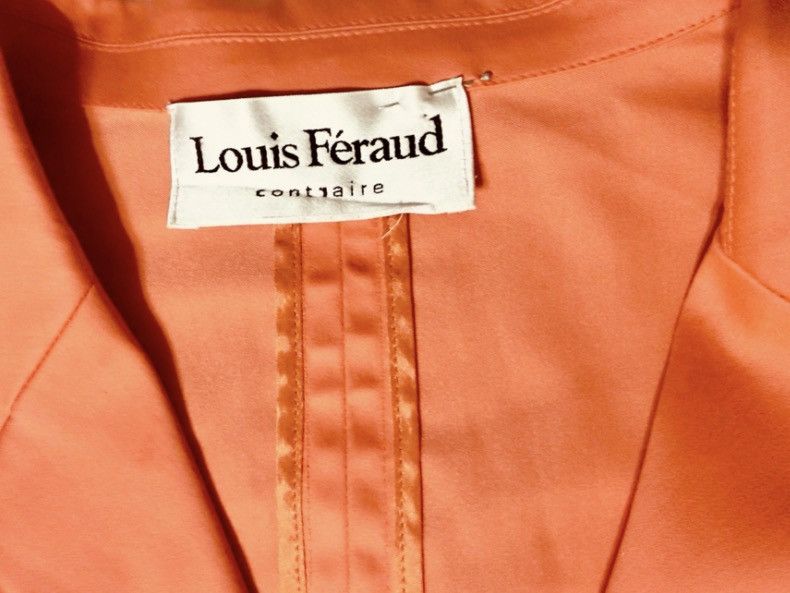 Louis Feraud Vintage Louis Féraud Women’s Coral Blazer – Designer Jacket Size L / US 10 / IT 46 - 2 Thumbnail