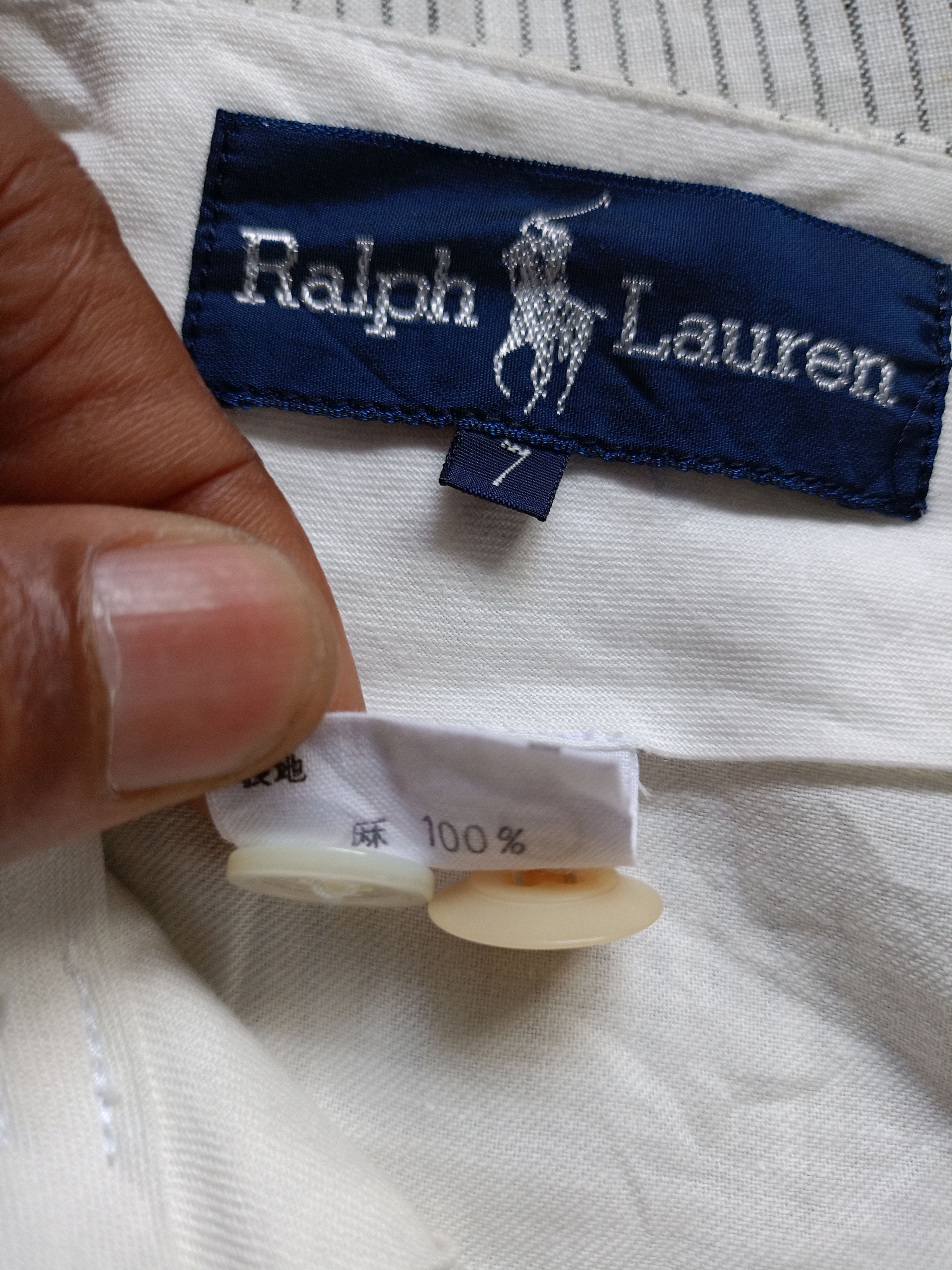 Ralph Lauren Ralph Lauren Linen Striped Pants Size US 27 - 7 Thumbnail
