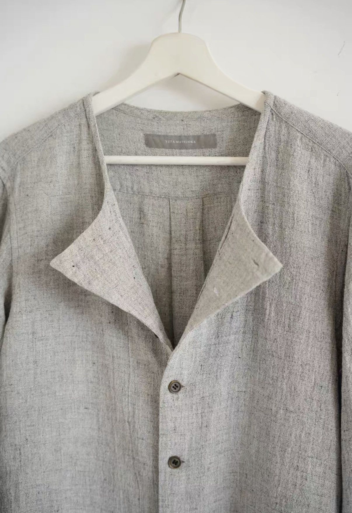 Yohji Yamamoto Yuta Matsuoka Multi-Button Linen Shirt K4 Size US S / EU 44-46 / 1 - 4 Thumbnail