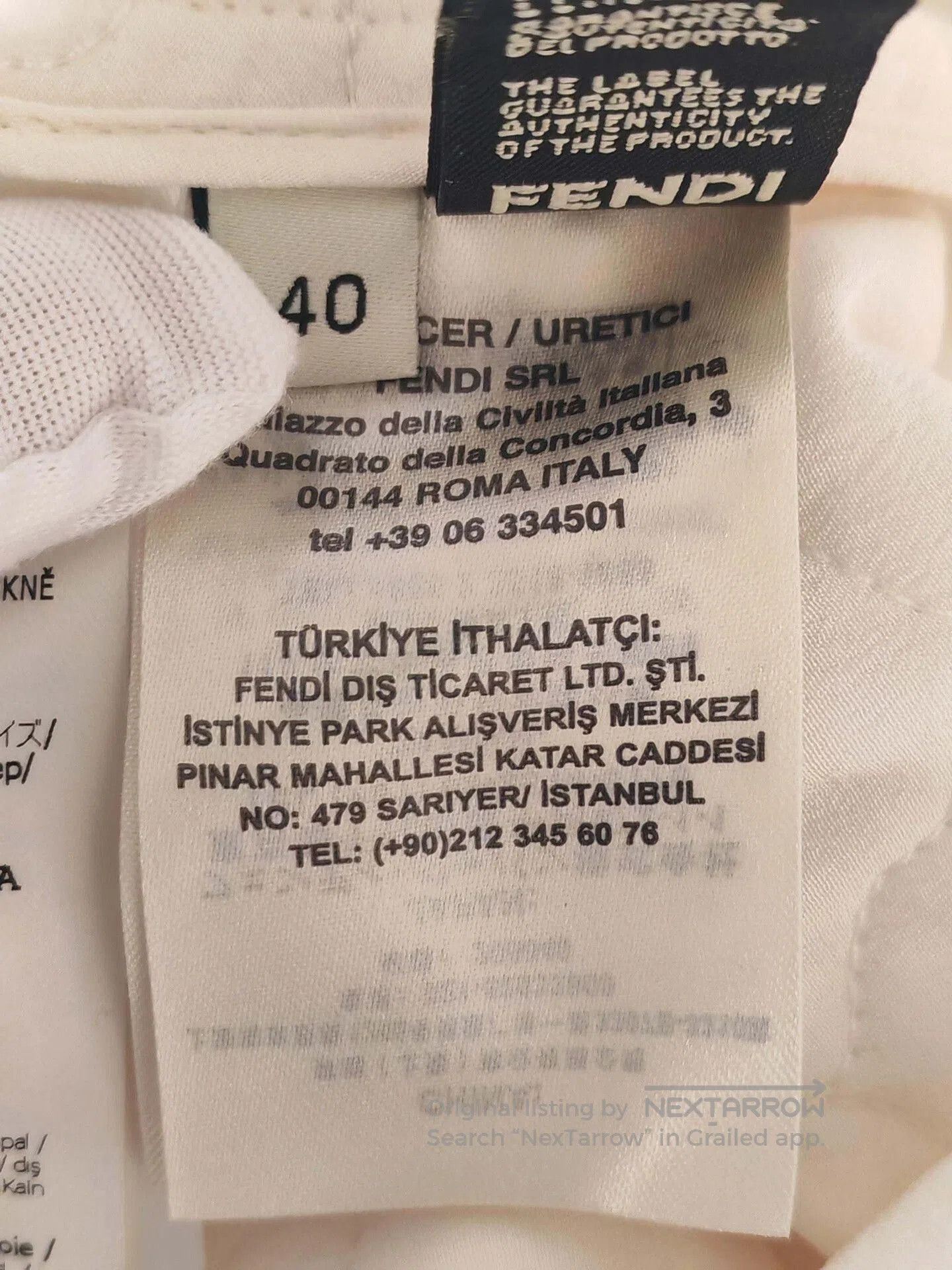 Fendi FENDI White Quilted High. Size 28" / US 6 / IT 42 - 5 Thumbnail